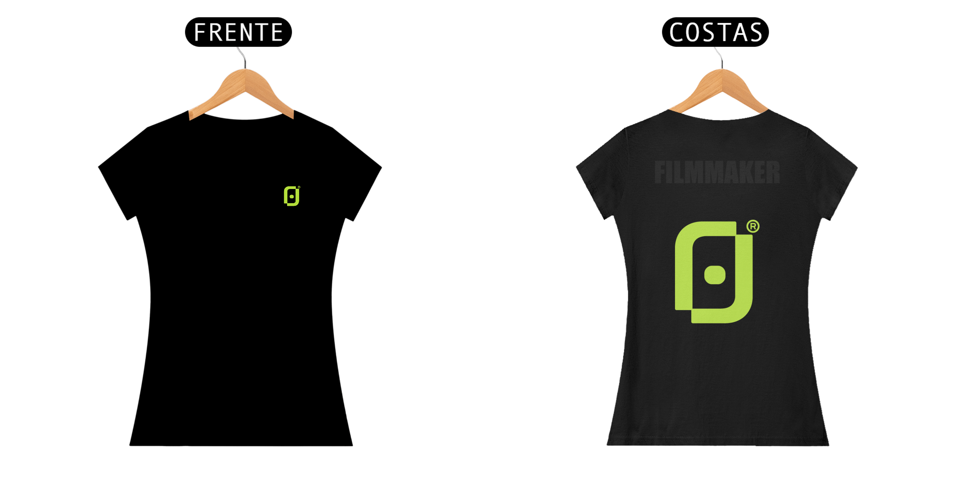 Baby Look Jorge Fernandes Team - Logo Verde Limão - Filmmakers