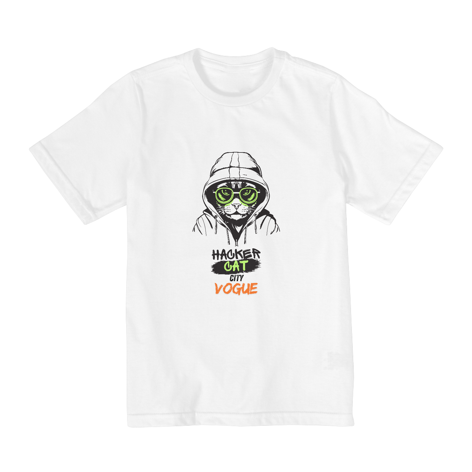 camisa hacker cat city vogue