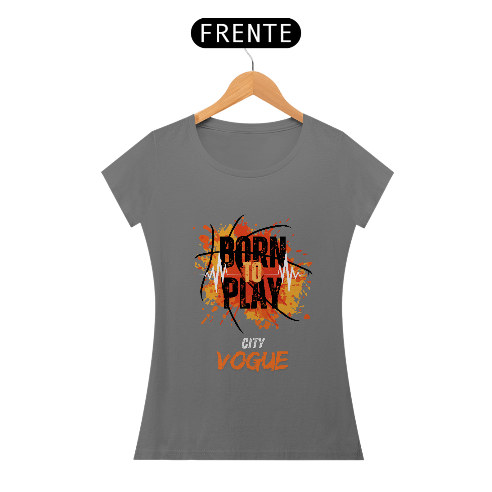 blusa feminina born to play city vogue