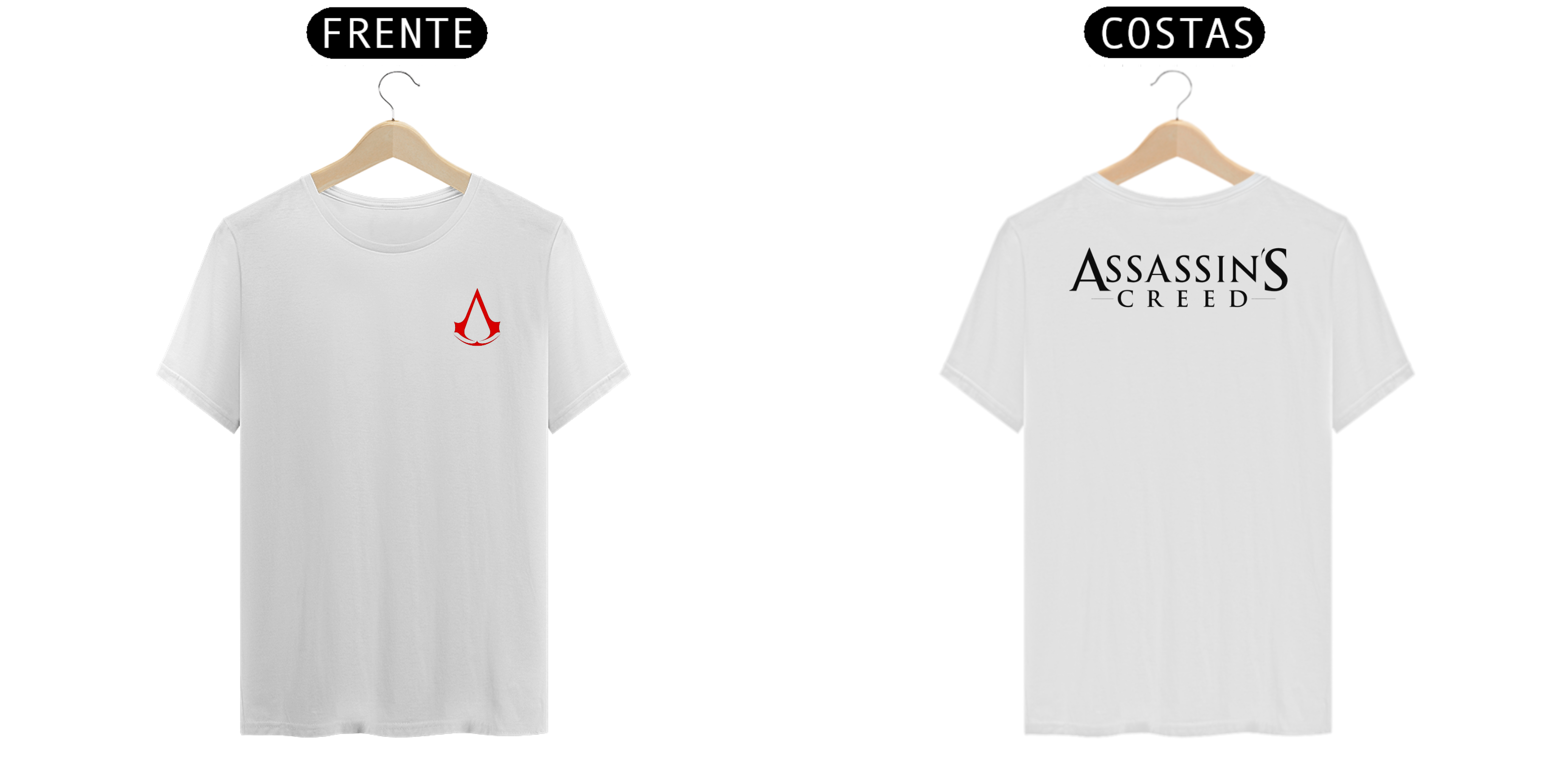 camisa manga curta assassin's creed