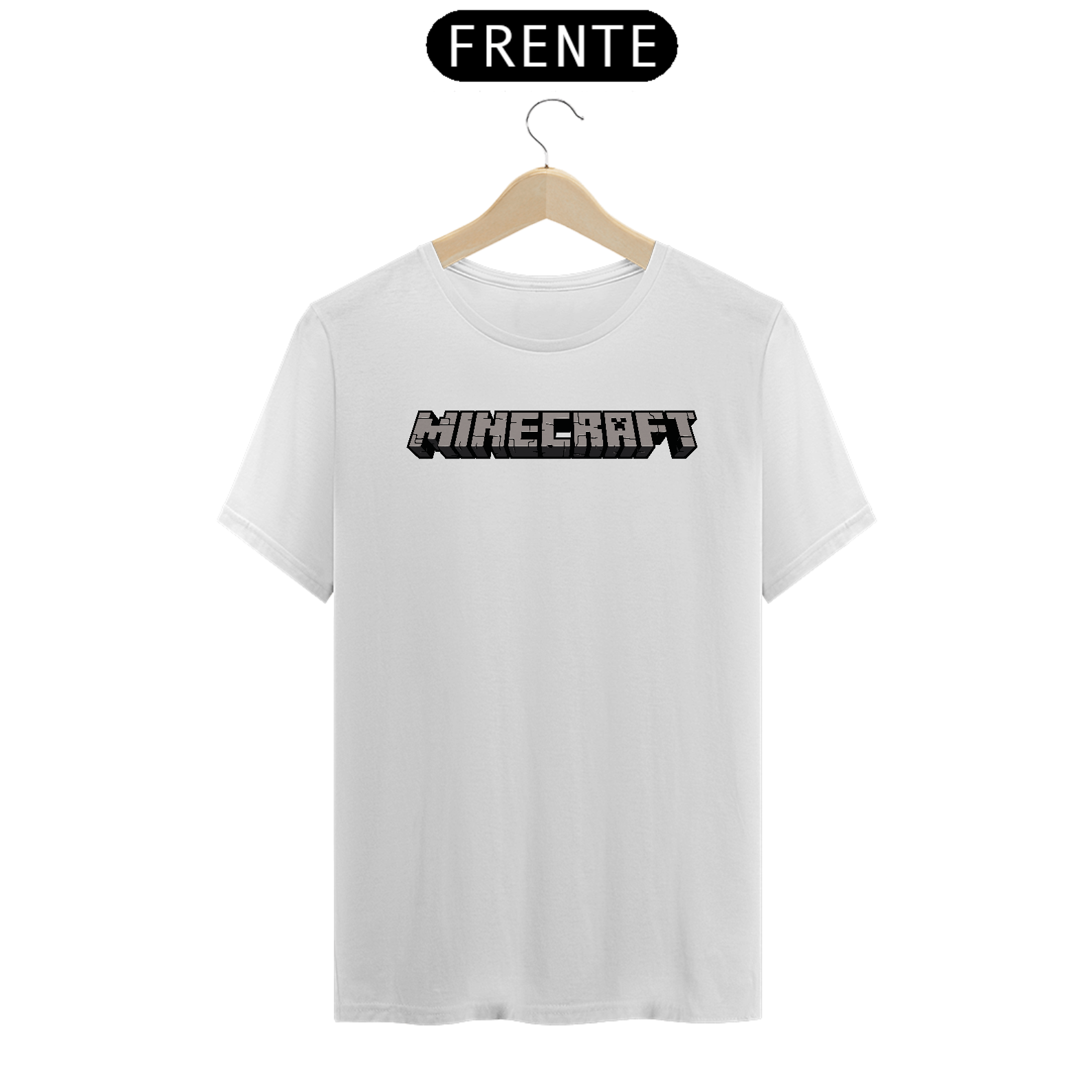 camisa manga curta minecraft