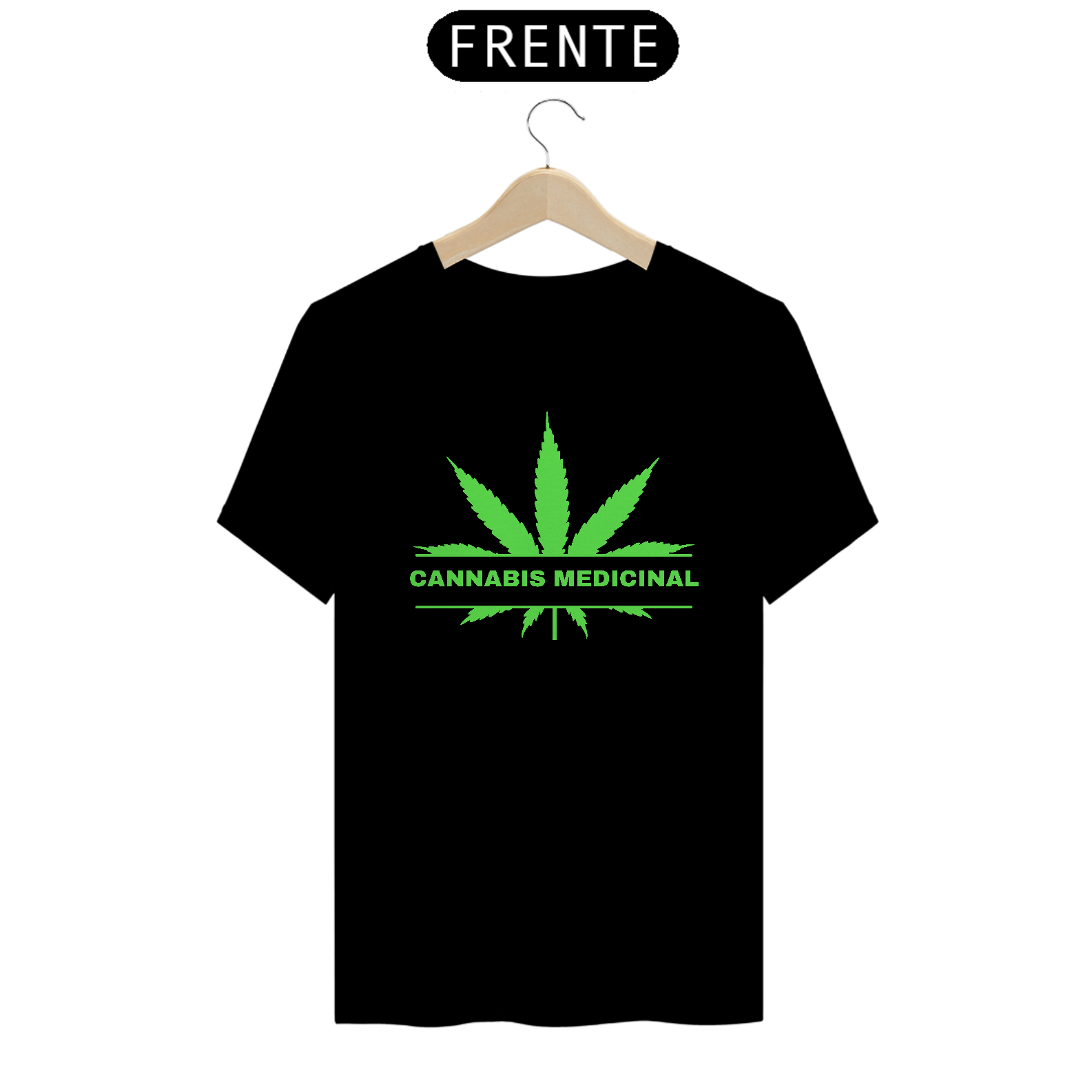 Nome do produto: CAMISETA CANNABIS MEDICINAL