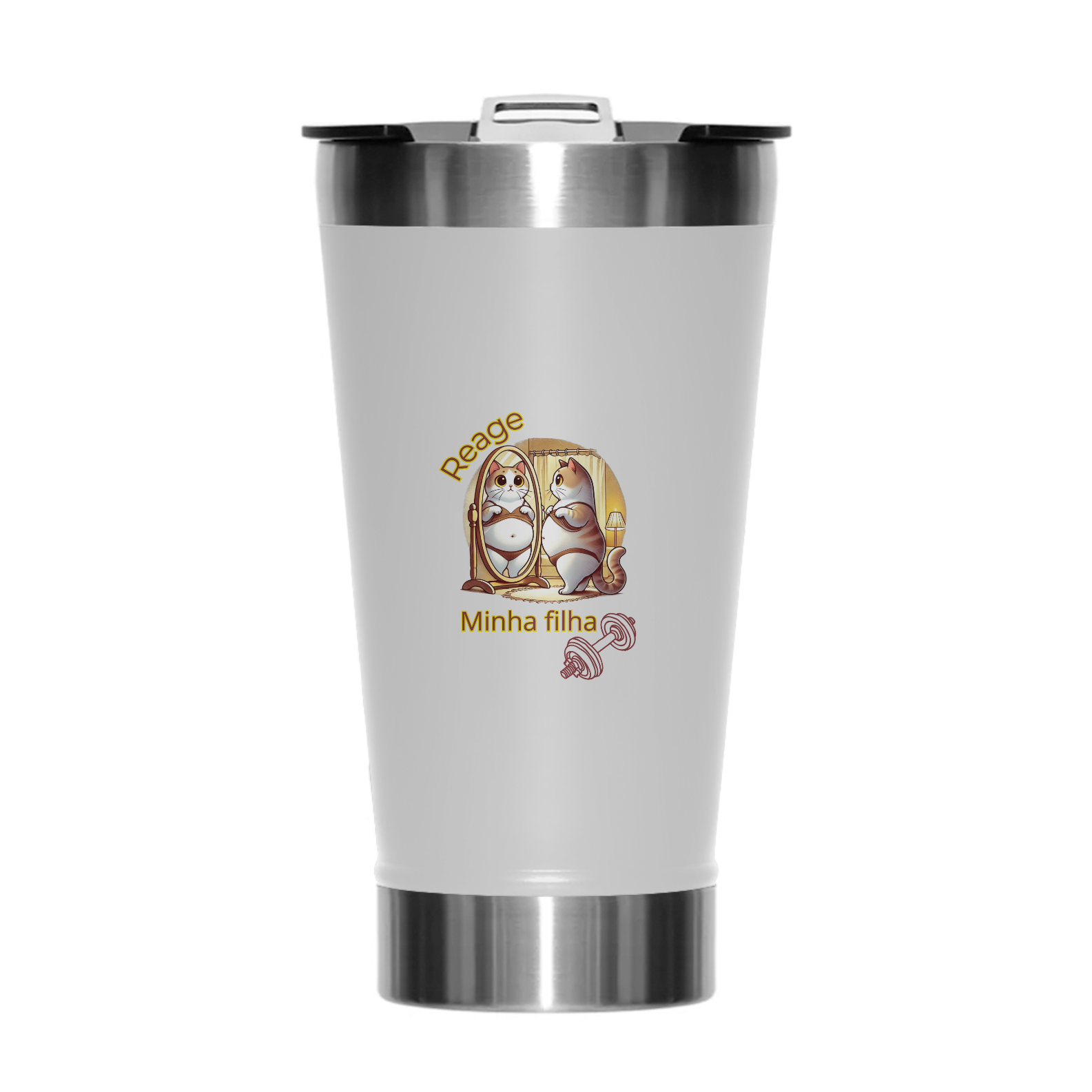 Copo Térmico - Reage minha filha