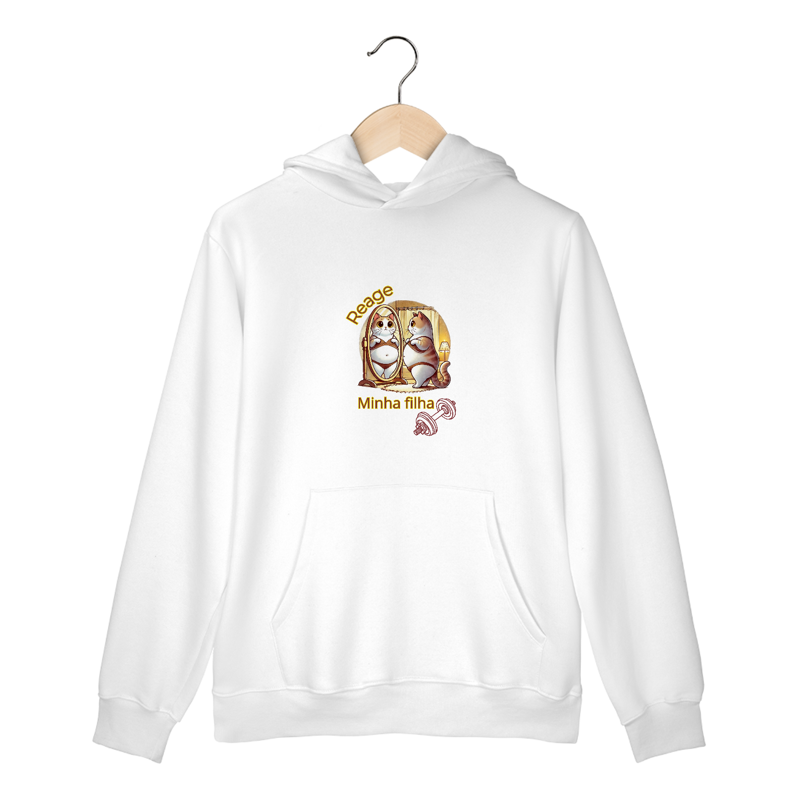 Moletom Canguru - Reage minha filha