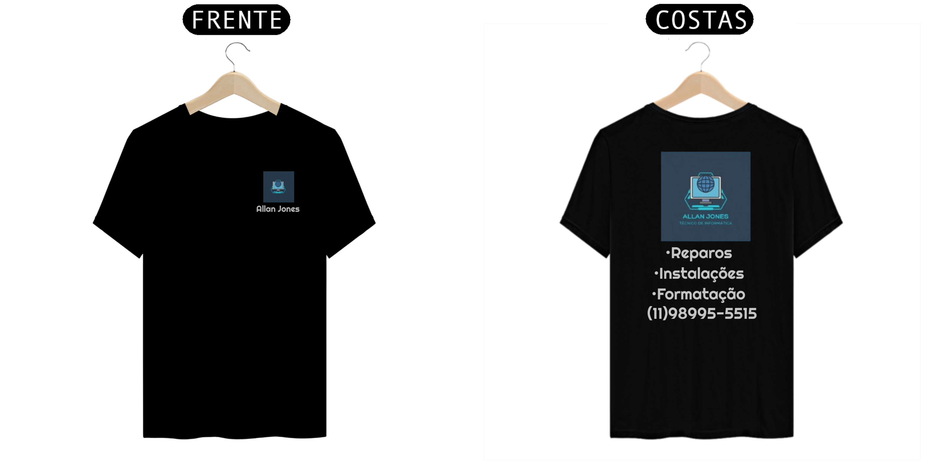 Nome do produto: Camiseta - Assistência técnica Allan Jones 