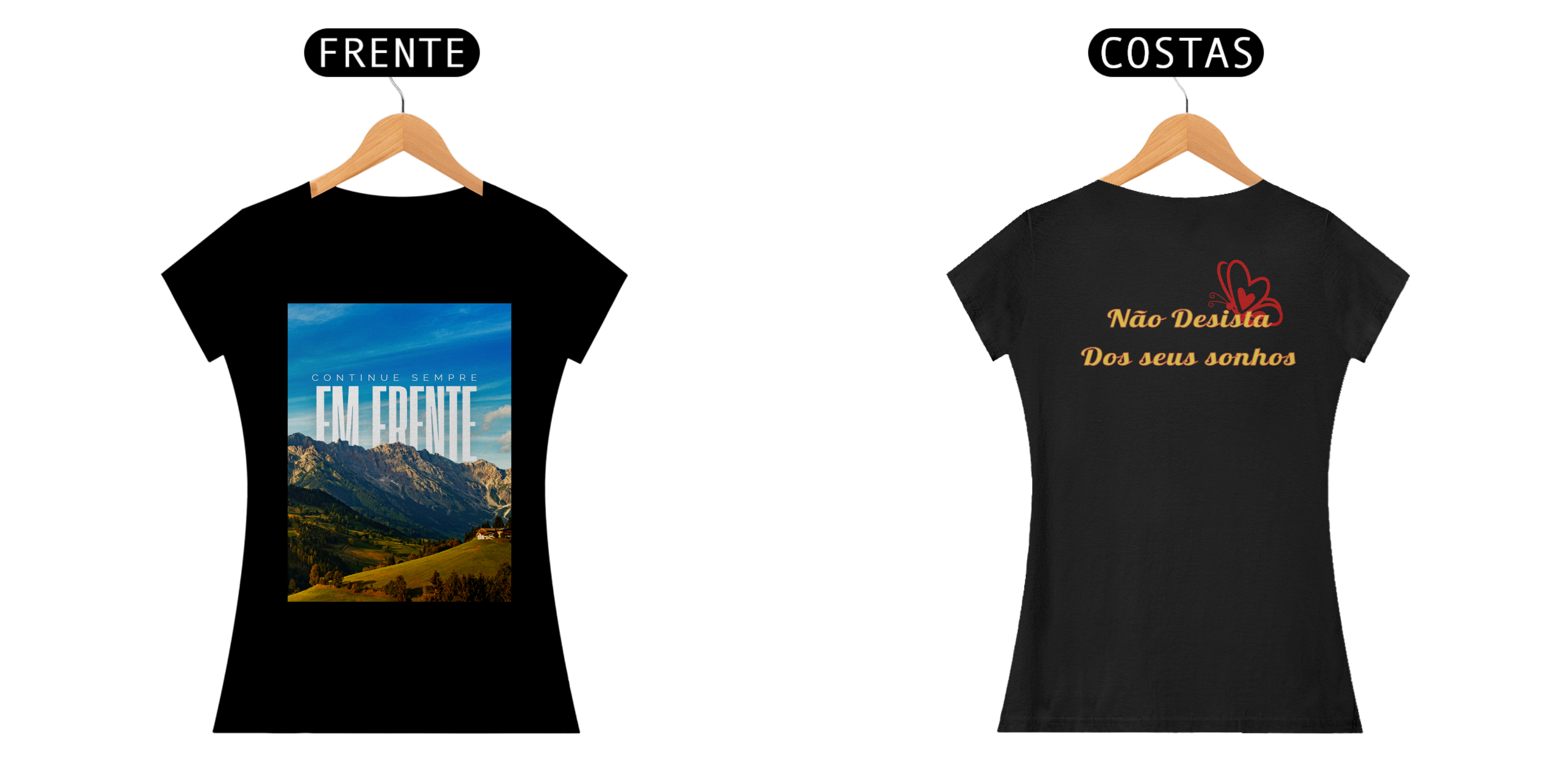 Blusa siga em frente