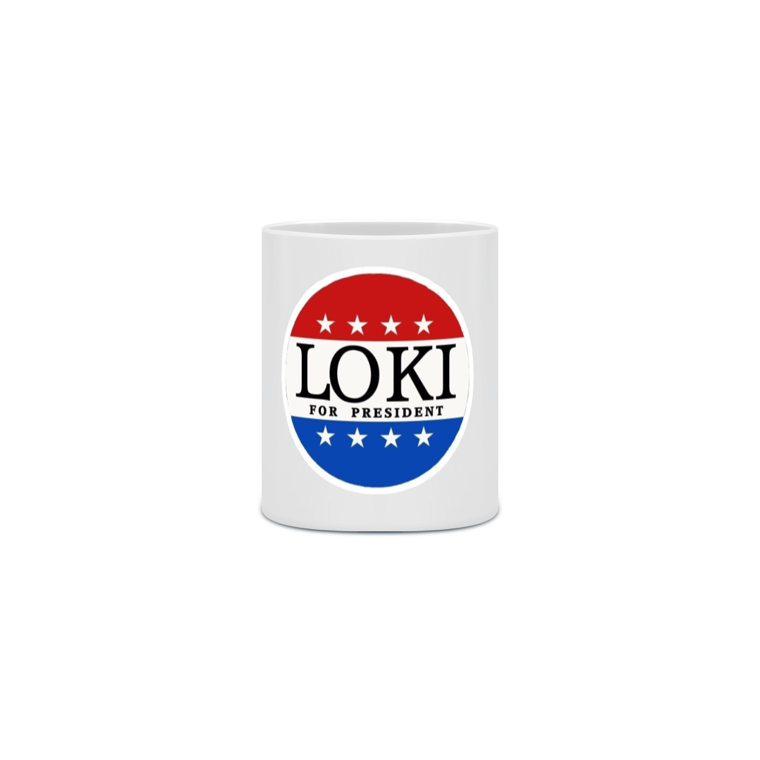 Caneca vote loki para presidente 