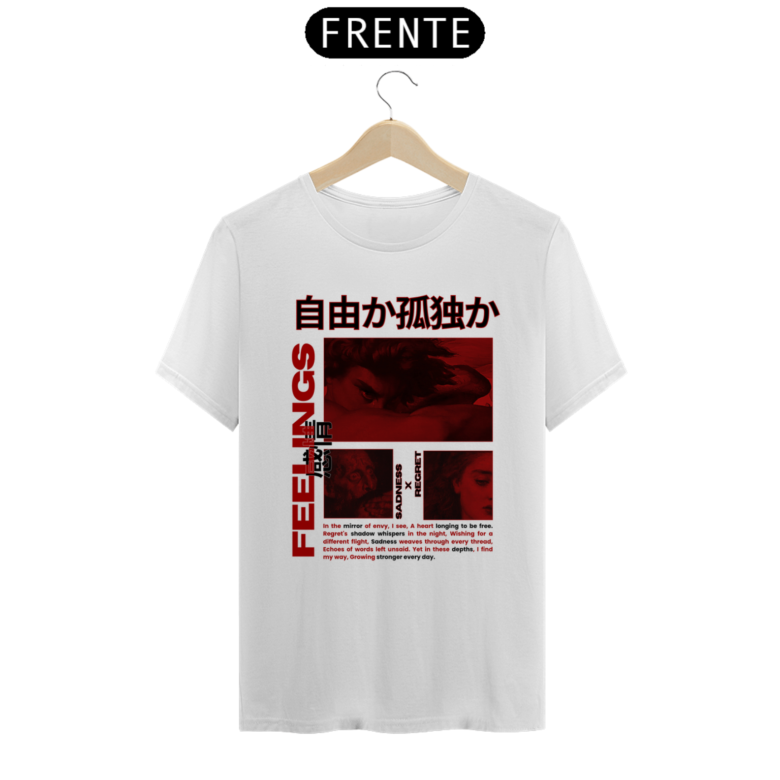 Camiseta light reflexão pintura 