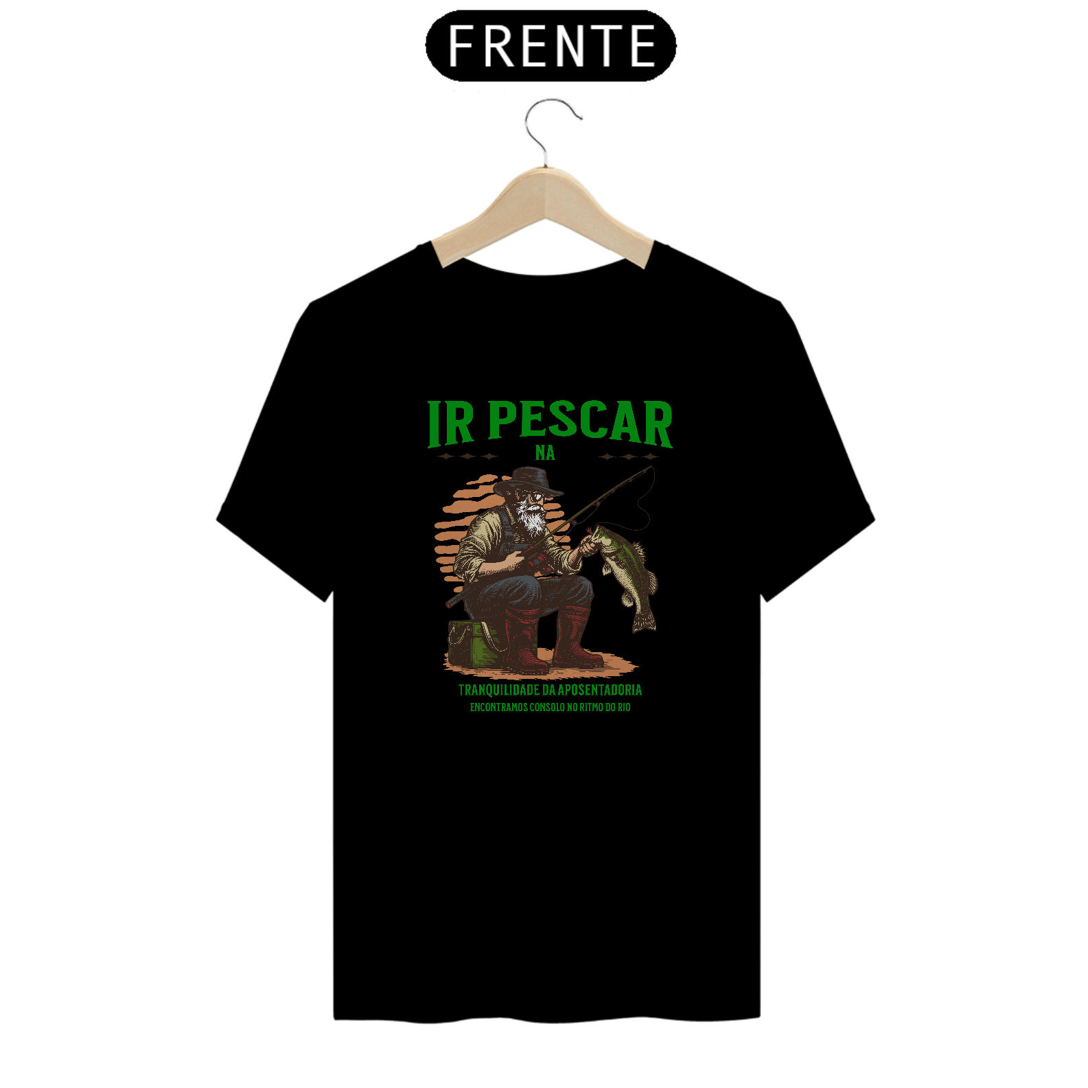 Camiseta Premium ''IR PESCAR NA APOSENTADORIA''