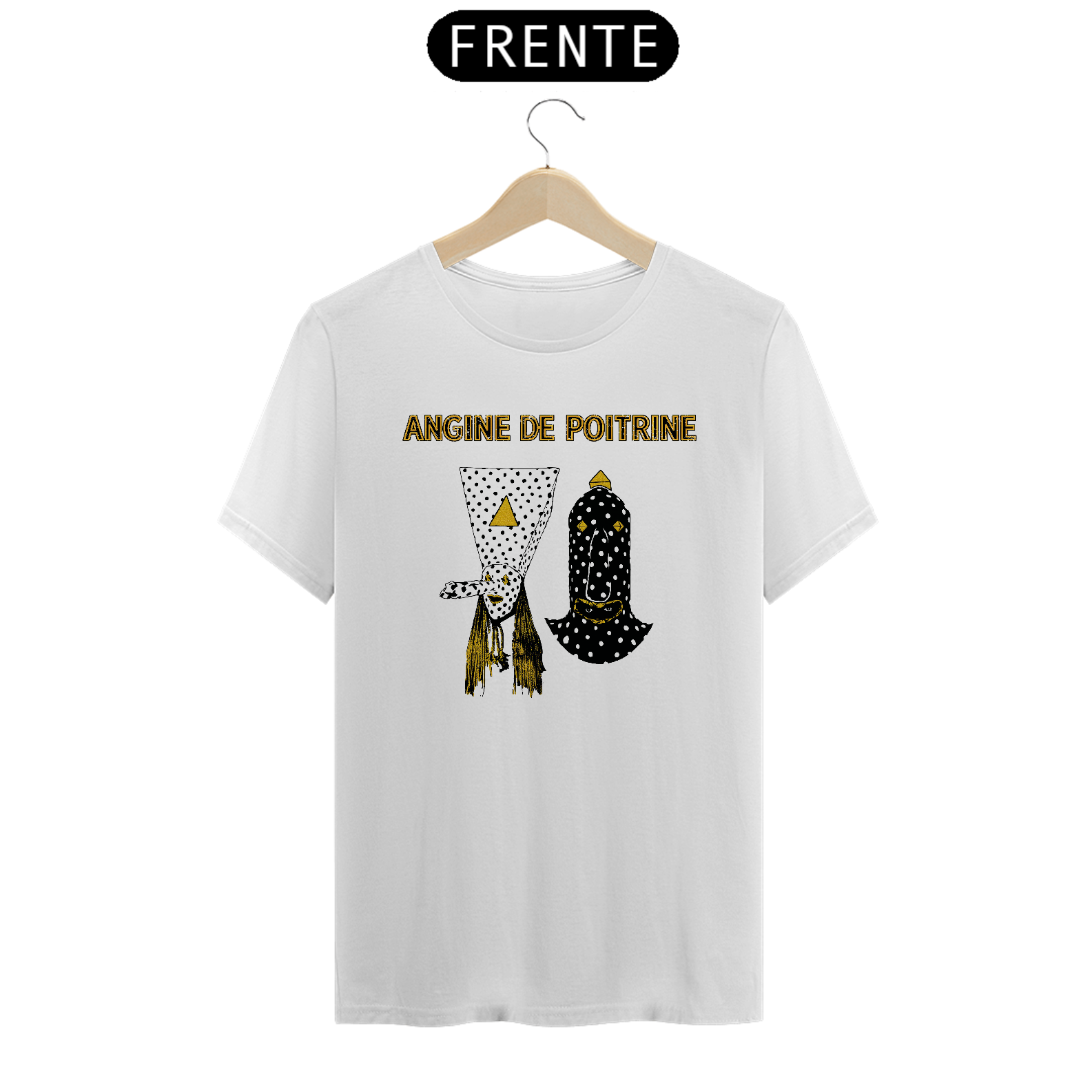 T-Shirt Classic Camiseta Angine de Poitrine em Frontman Rockwear