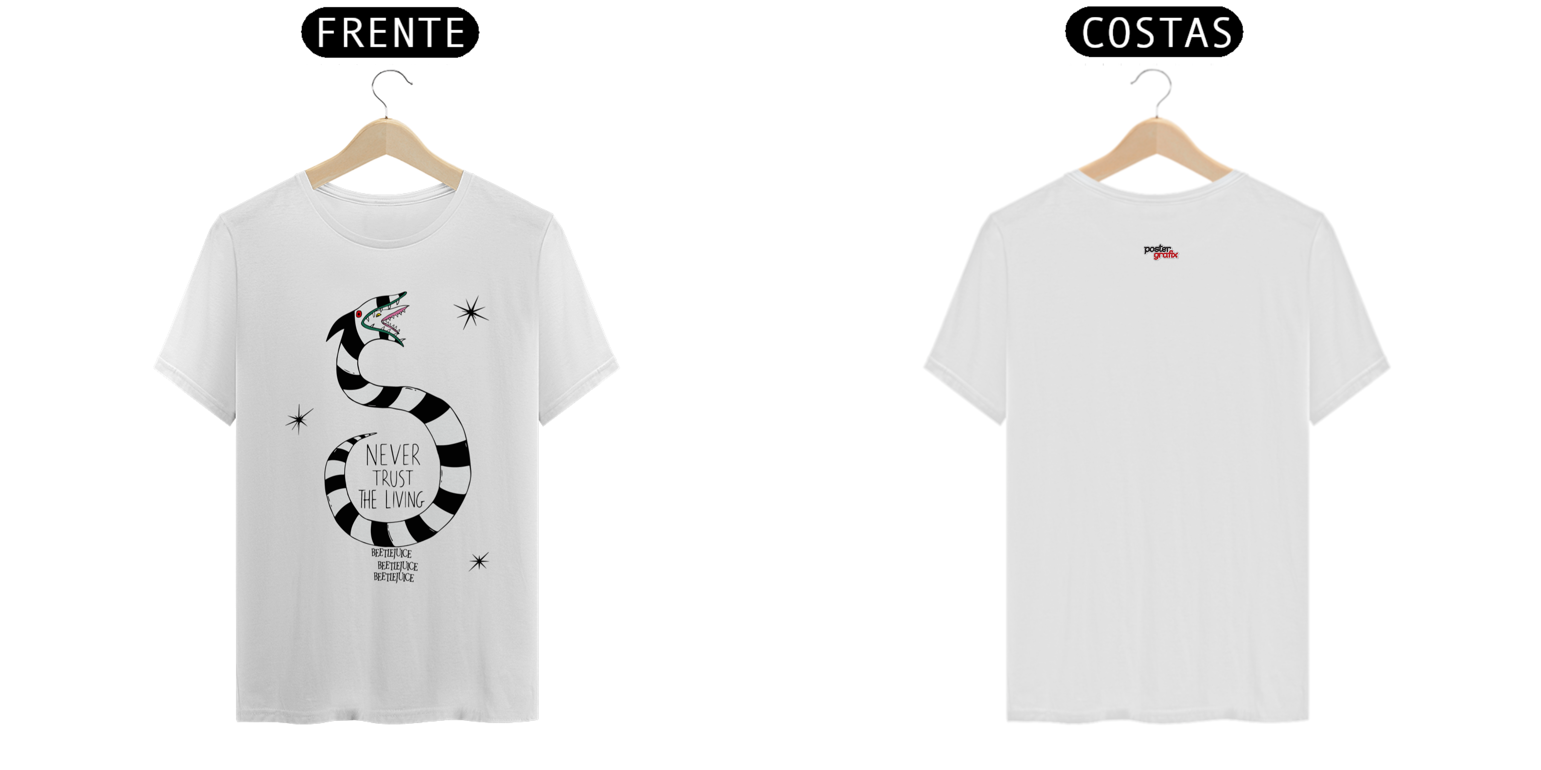 Nome do produto  Camiseta Beetlejuice Snake