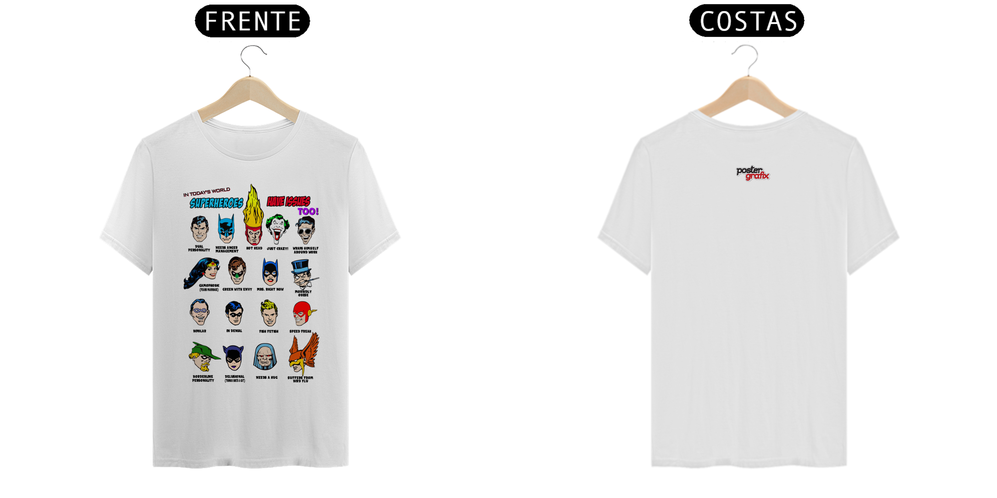 Nome do produto  Camiseta DC Super-Heroes