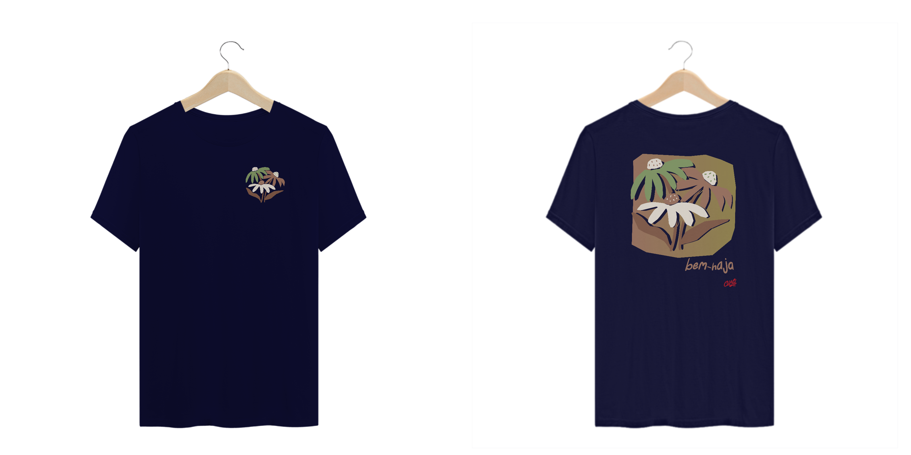 PLUS SIZE BEM-HAJA FLORES SOBREPOSTA - FC