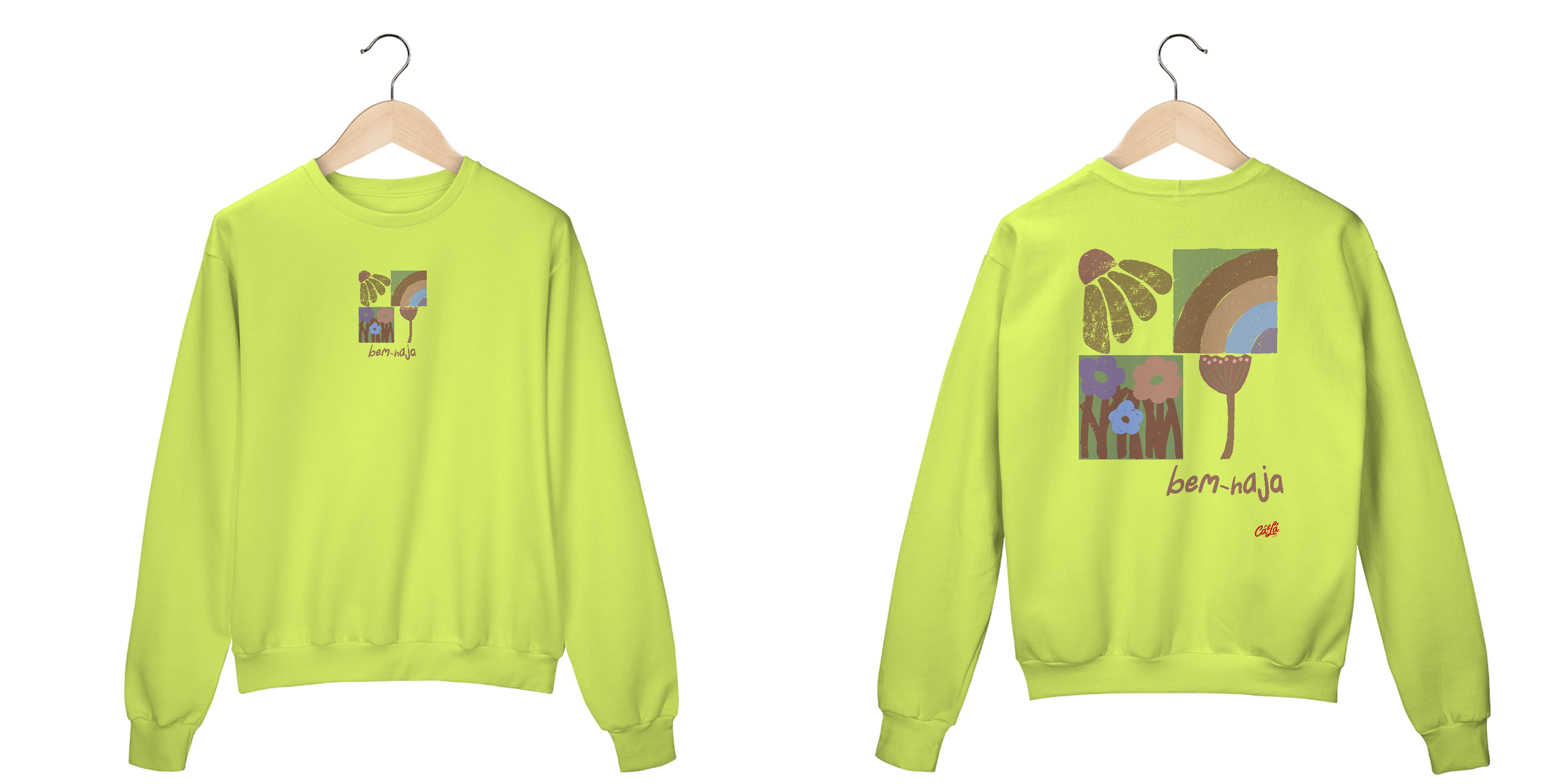 BLUSÃO MOLETOM BEM-HAJA MOSAICO - FC