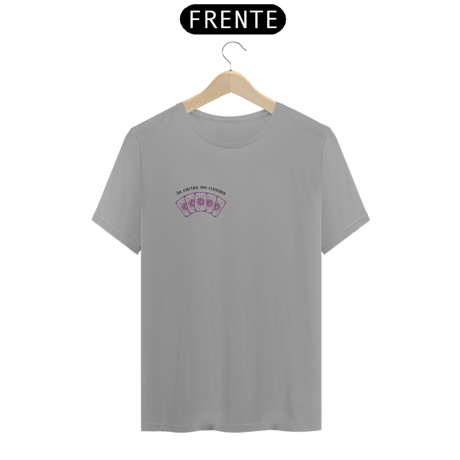 Camiseta - As Cartas me Contam - Letras Escuras