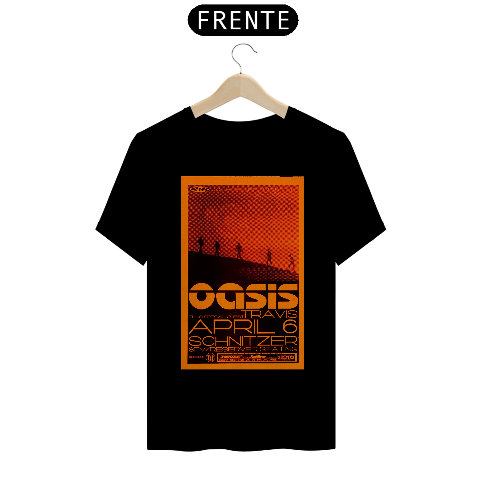 Camiseta Oasis show de 2000 no Schnitzer Auditorium; Portland USA - ANTES DE COMPRAR VEJA TABELA DE MEDIDAS ABAIXO DO BOTÃO COMPRAR, POIS TROCA POR ERRO DE TAMANHO É DE RESPONSABILIDADE SUA E GERA CUSTO PRA VOCÊ