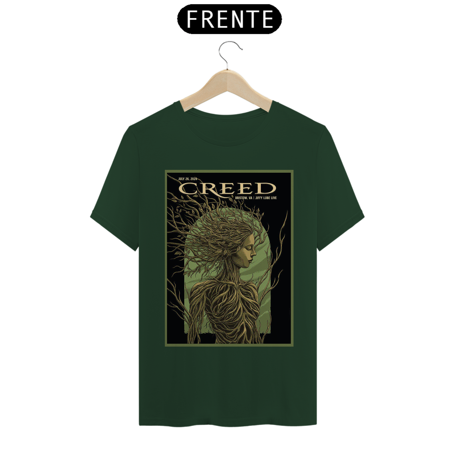 Camiseta Creed Tour de 2024 - NOSSAS CAMISETAS SÃO MAIS AJUSTADAS AO CORPO - ANTES DE FINALIZAR, VEJA TABELA DE MEDIDAS ABAIXO DO BOTÃO COMPRAR OU COMPRE UM TAMANHO MAIOR.