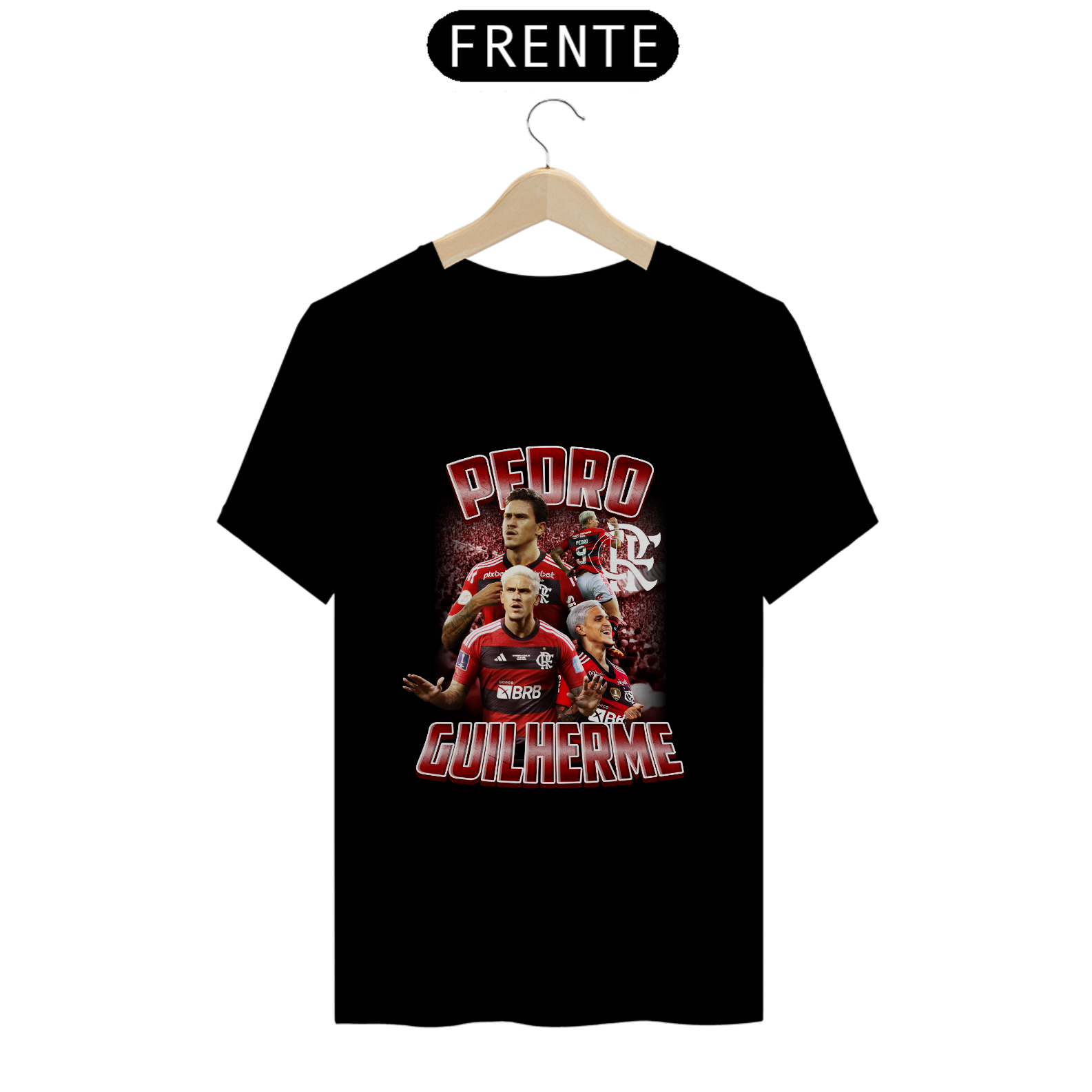 Nome do produto: Camiseta Bootleg Pedro Guilherme Flamengo