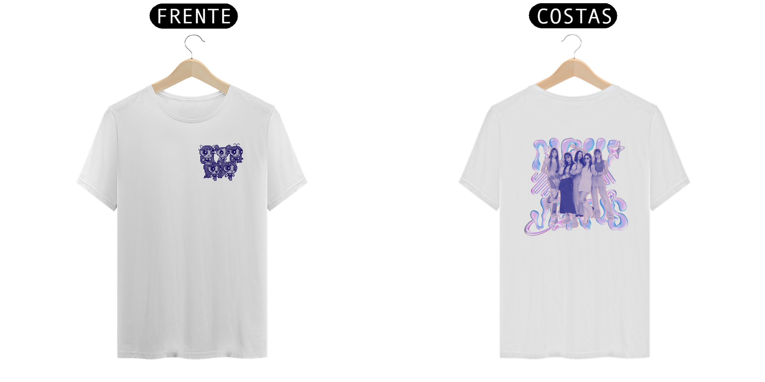 NEWJEANS TSHIRT FRENTE E COSTAS