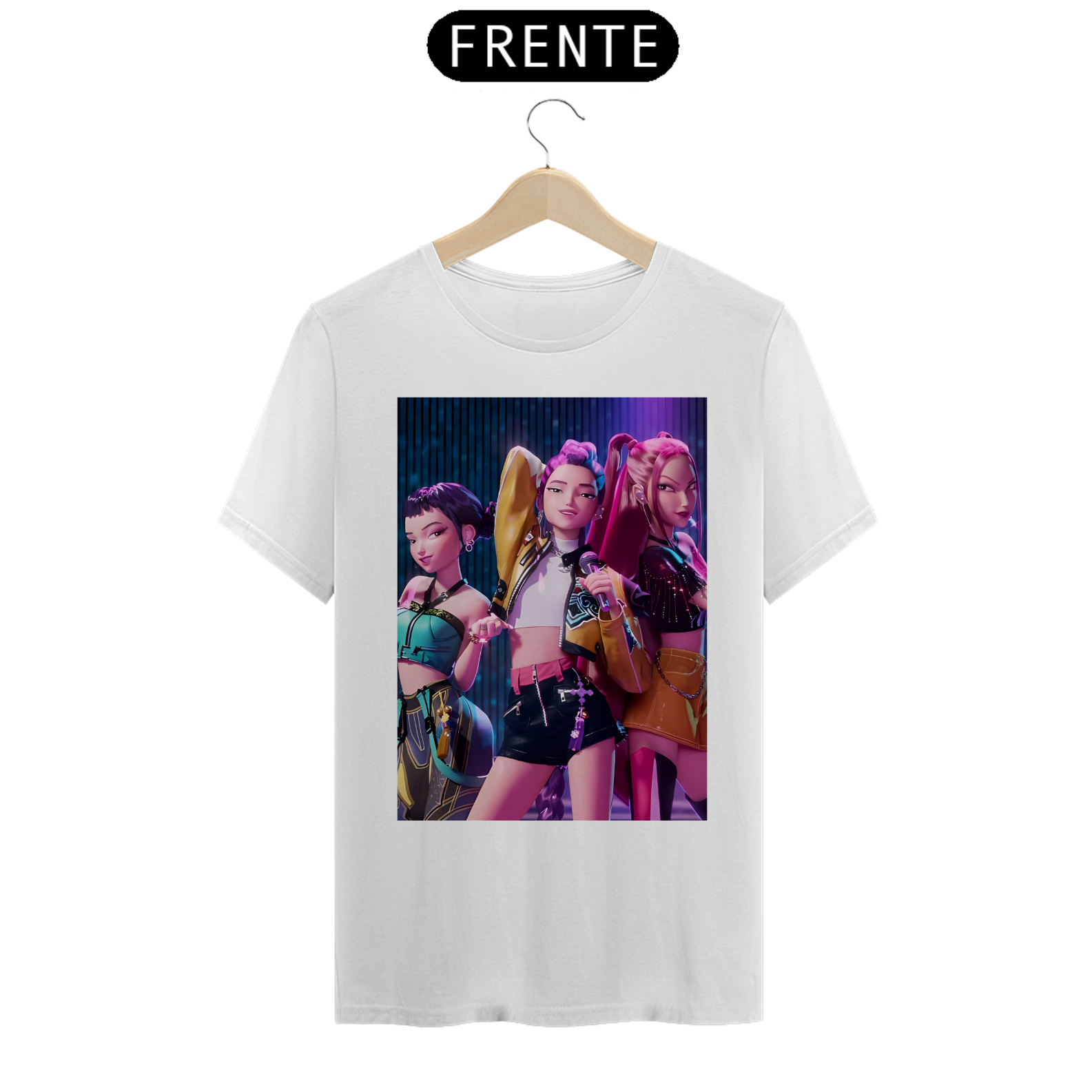 Camiseta Guerreiras do K-Pop - Huntrix (K-Pop Demon Hunters)