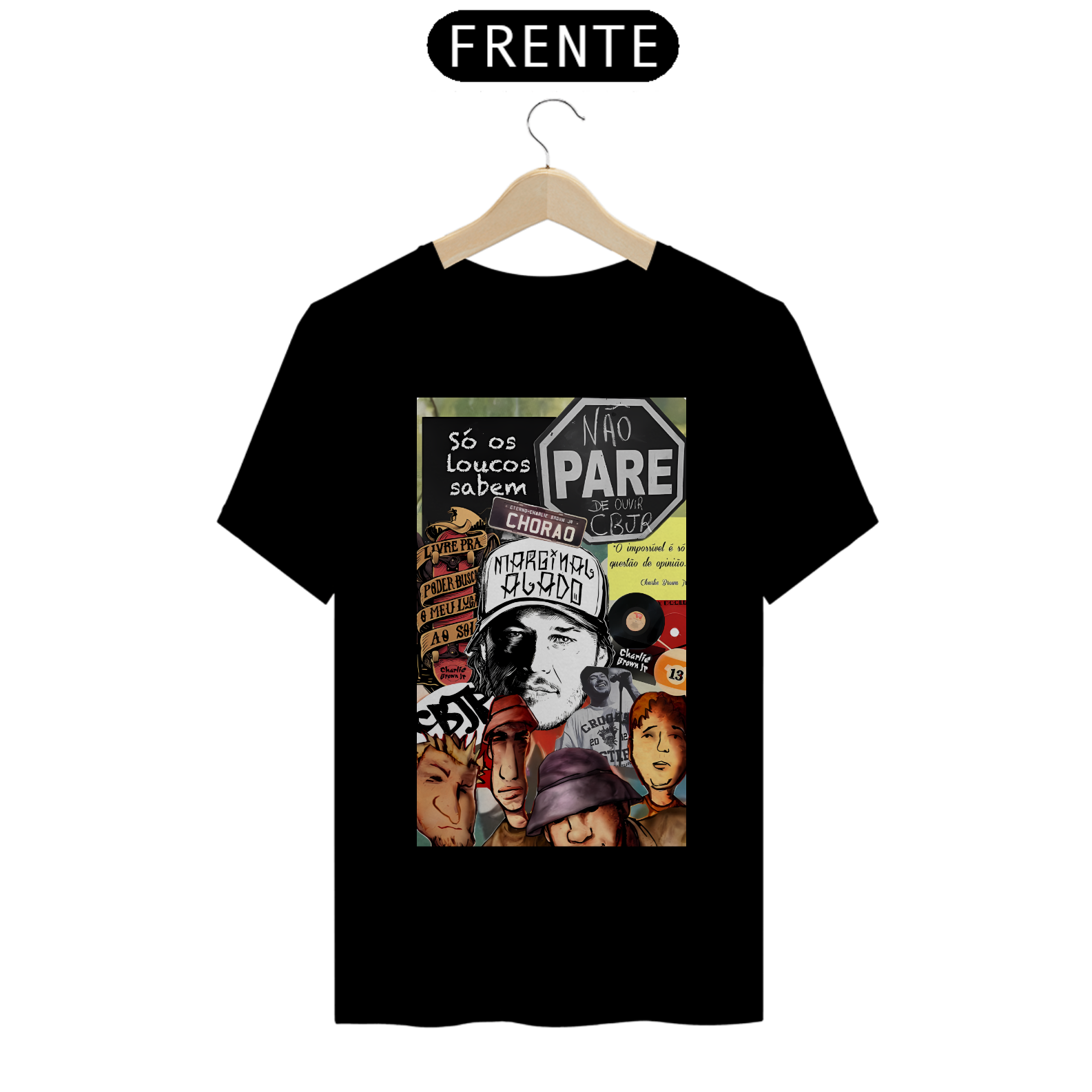 Camiseta Charlie Brown Jr. - Só Os Loucos Sabem