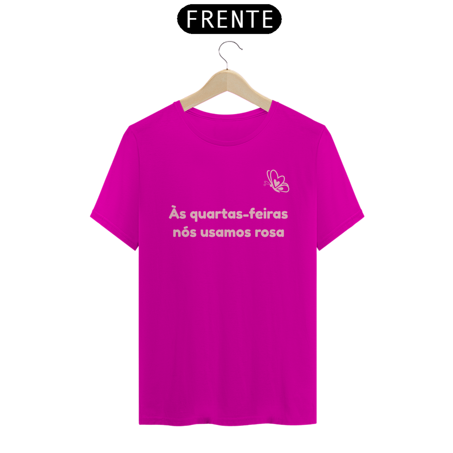 Camiseta Quartas usamos rosa