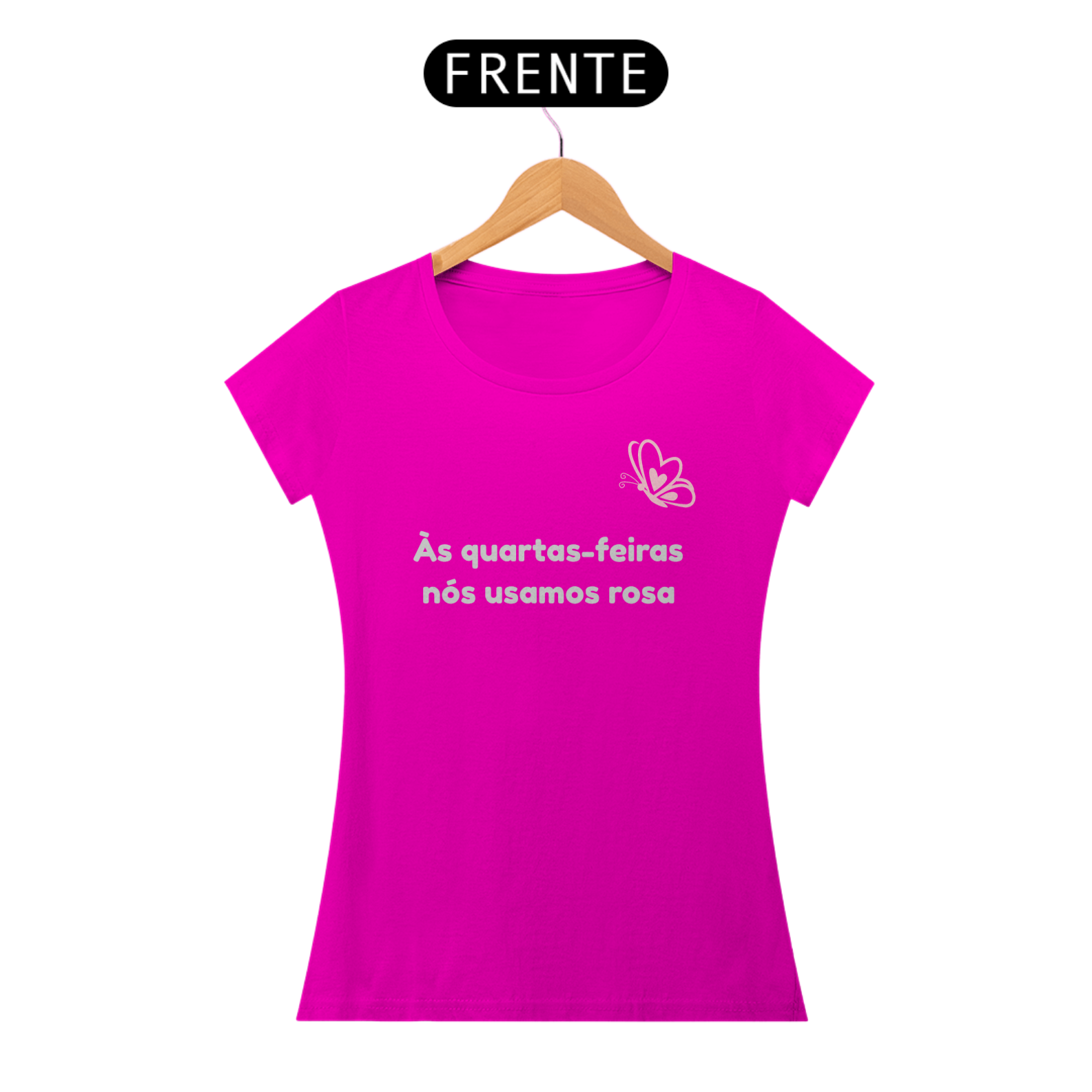 Camiseta Quartas usamos rosa