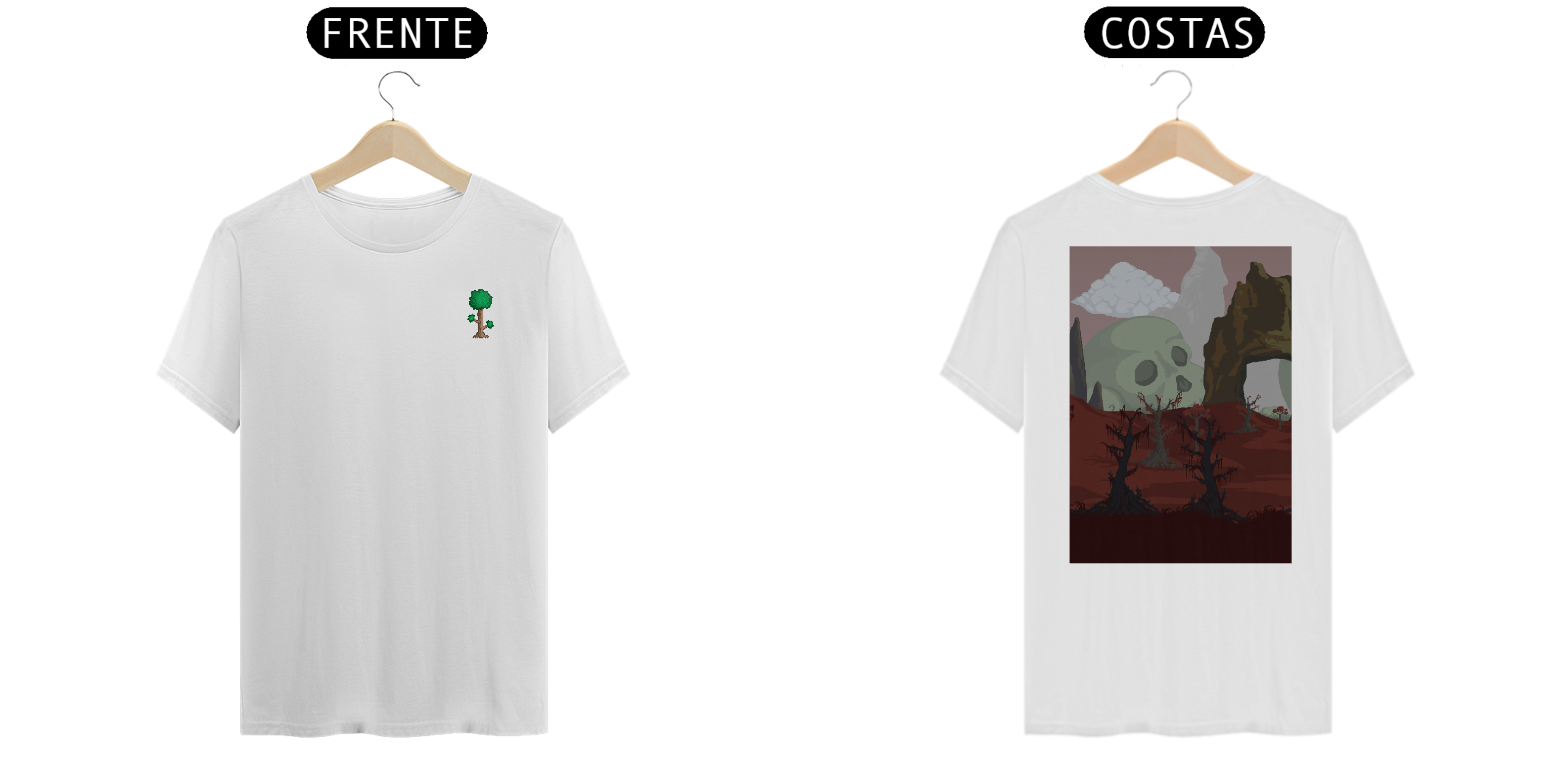 Camisa Terraria Skull 