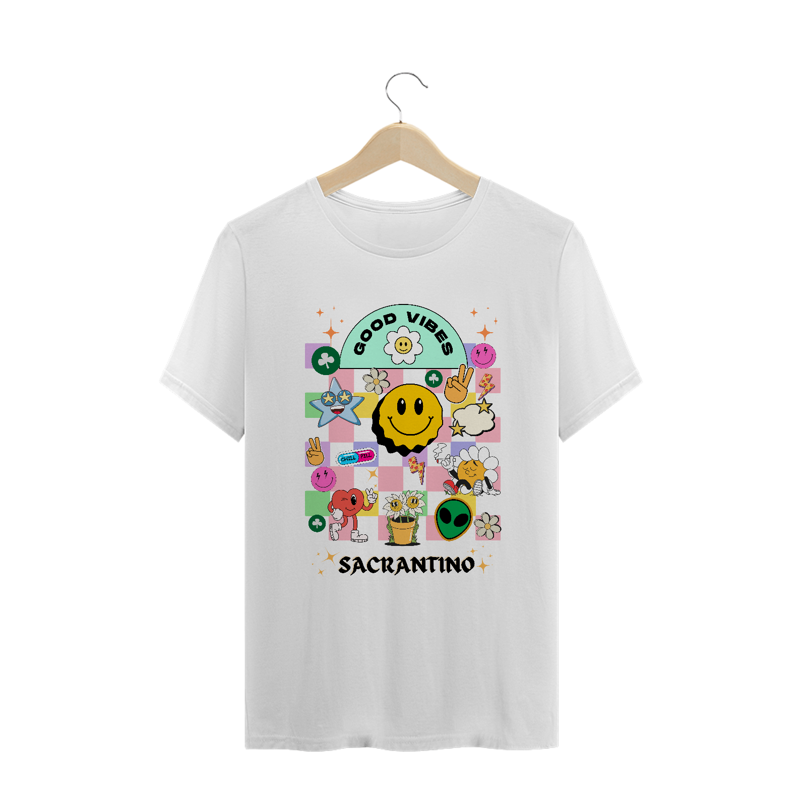 Camiseta branca plus size 