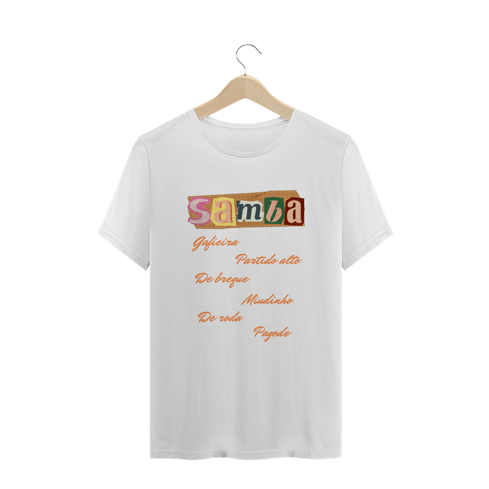 Camiseta plus Size Samba coleção boteco