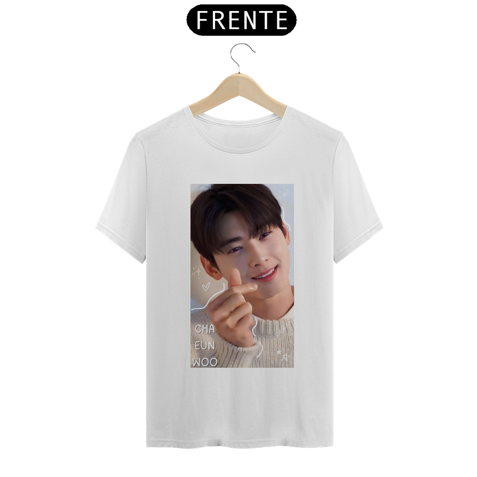 Camiseta Cha Eun Woo branca