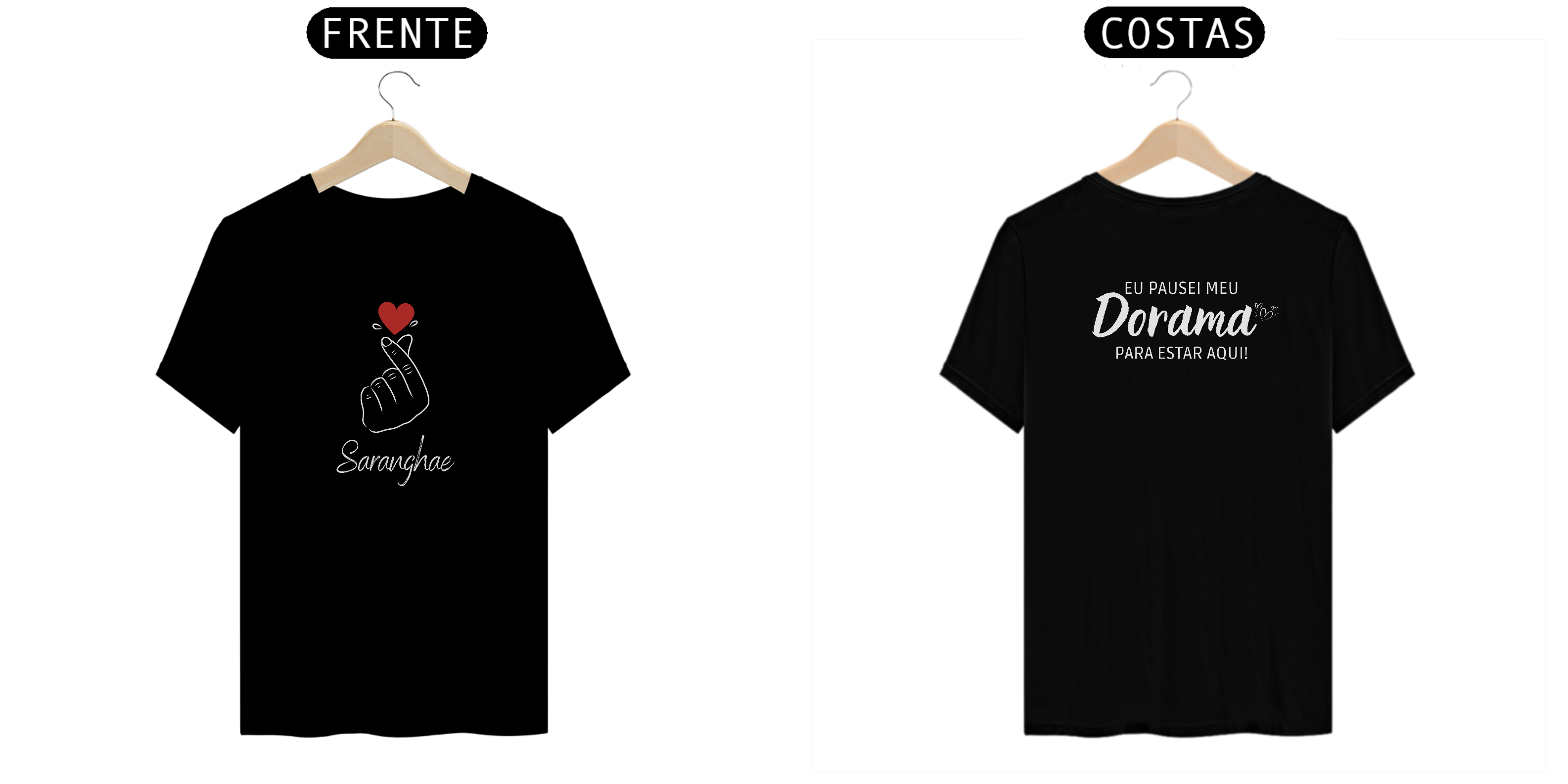  Camiseta dorameira saranghae