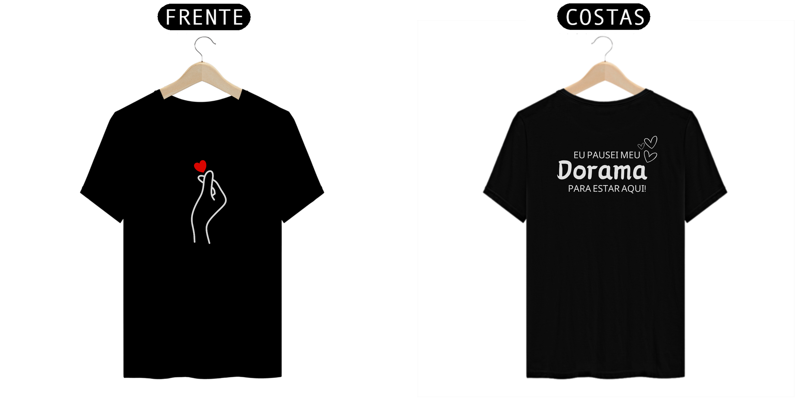 Camiseta Eu Pausei Meu Dorama