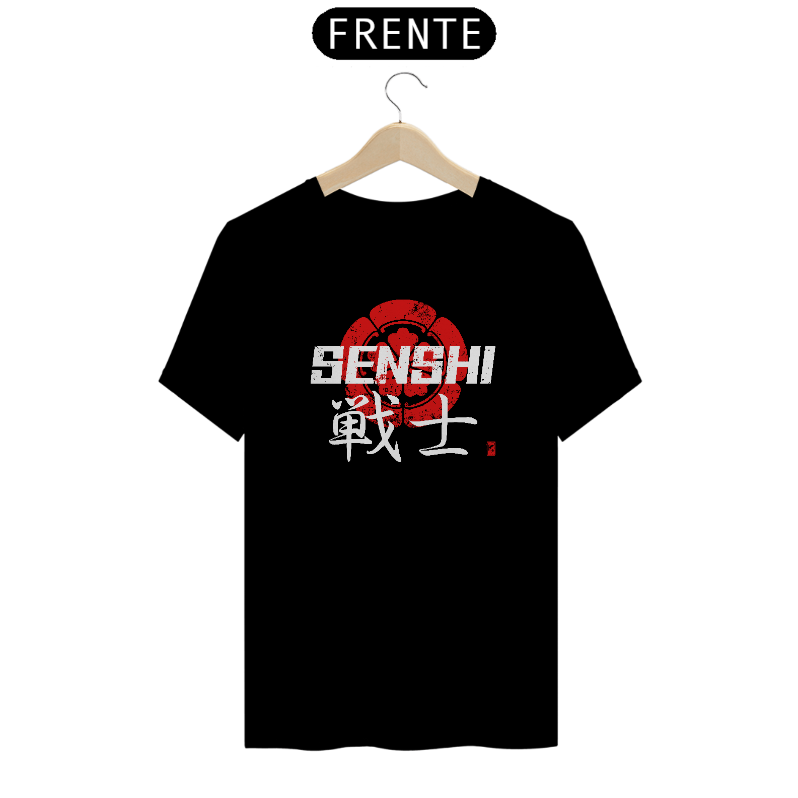 CAMISETA SENSHI - (QUALITY) COM ESTAMPA FRONTAL
