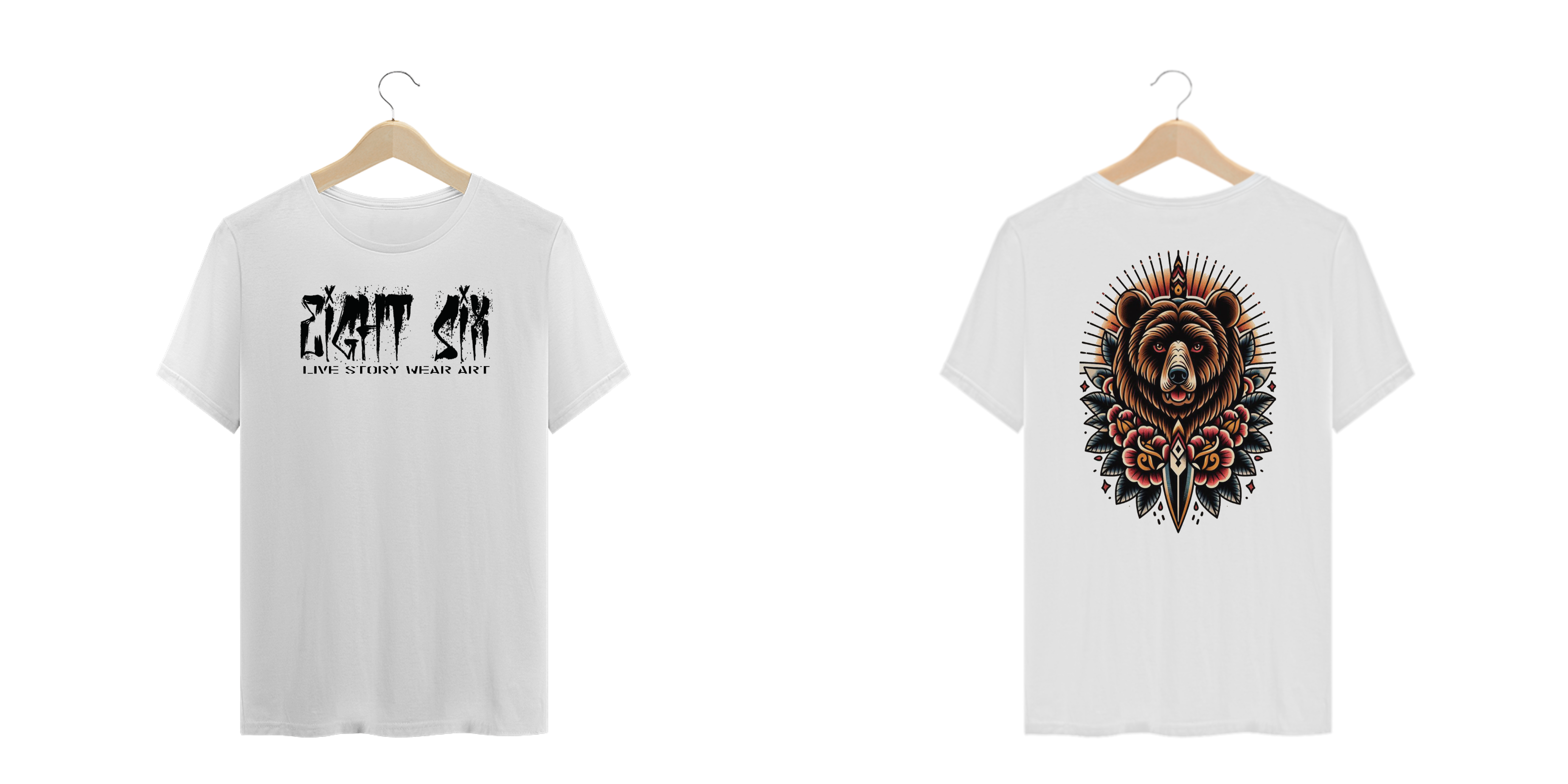 Camisa Plus Size Bear Branca