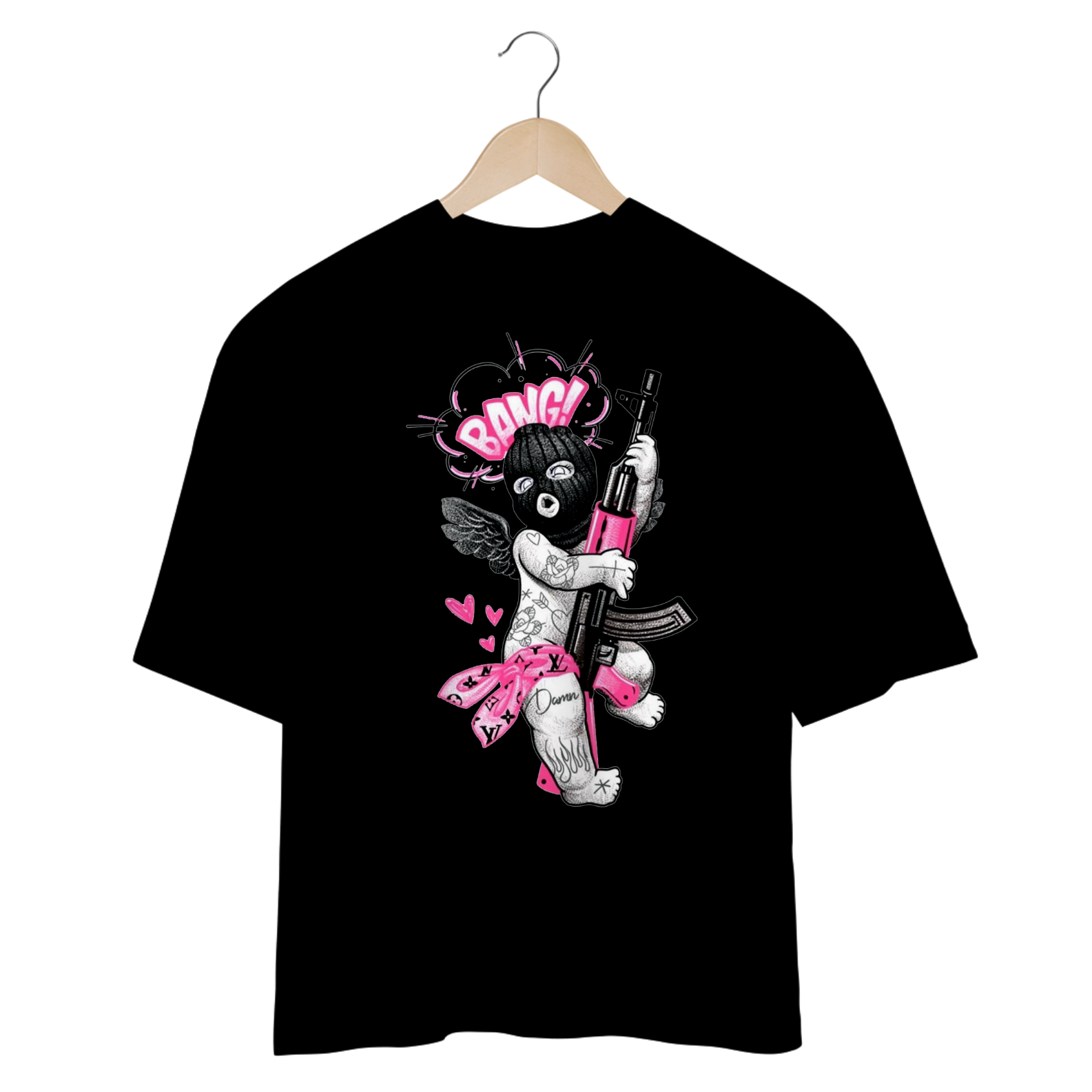 Camisa Oversized Gangsta Angel