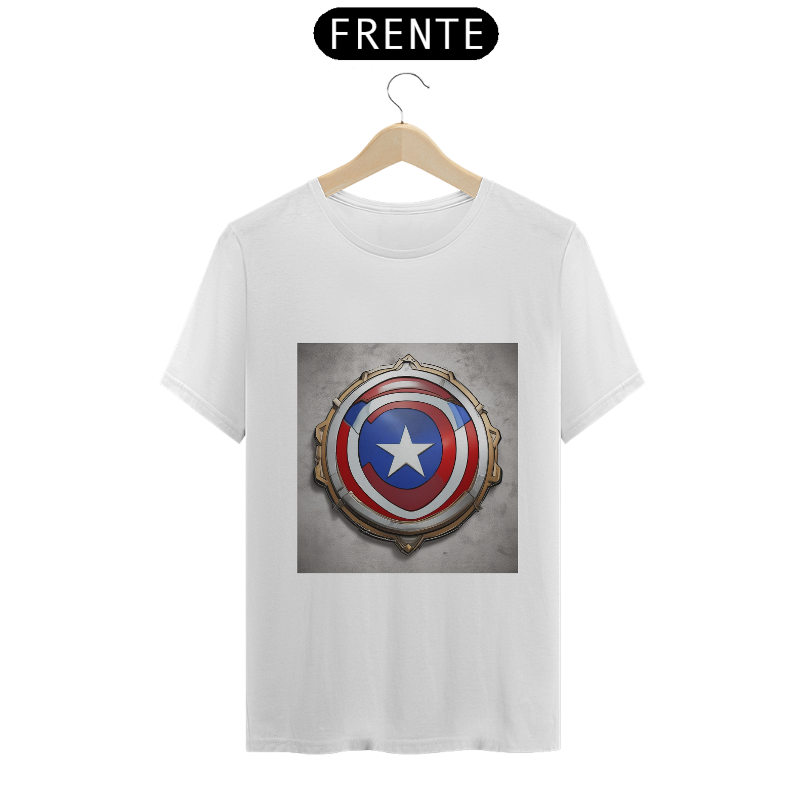 Camiseta escudo do Capitão America