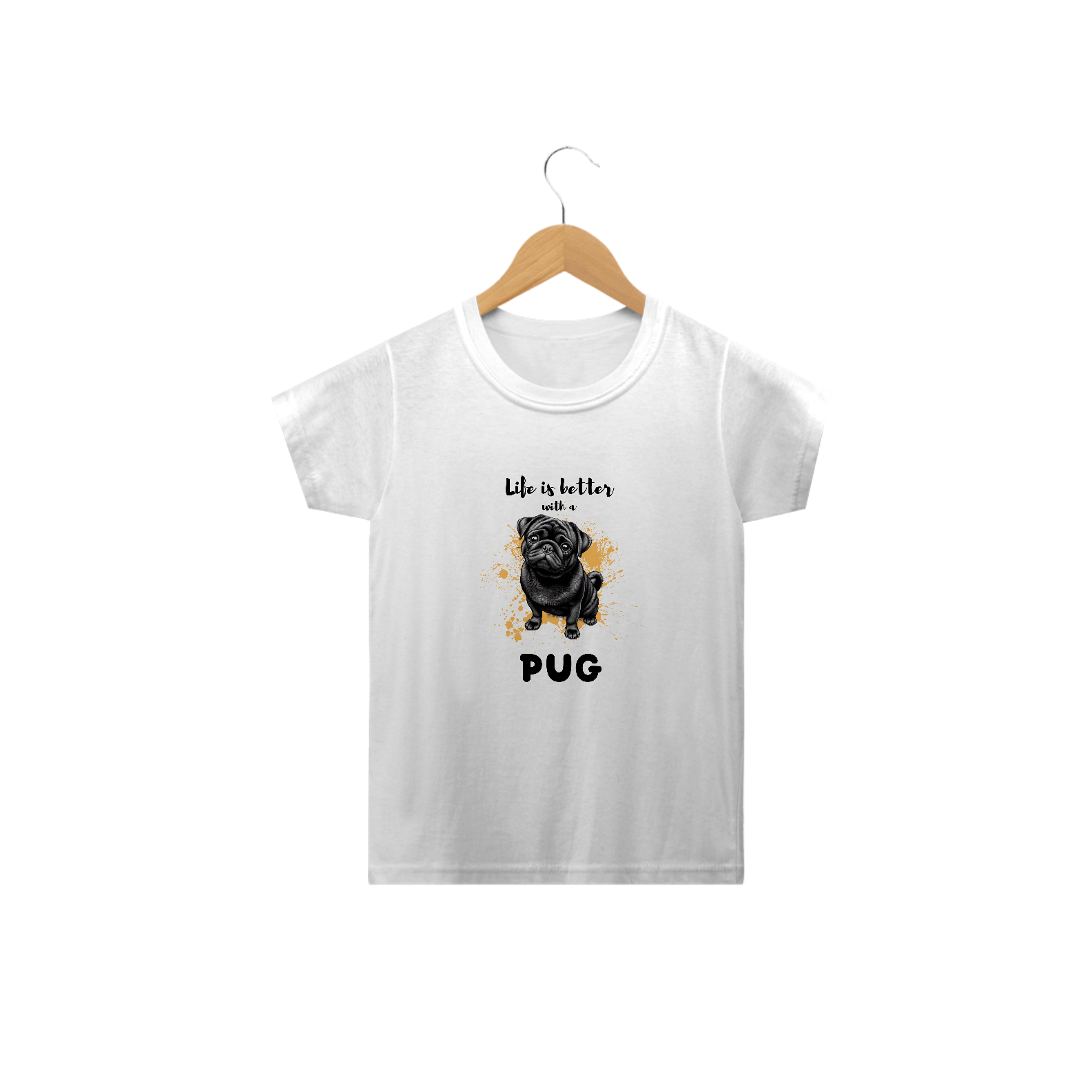 T-Shirt Infantil Pug 01