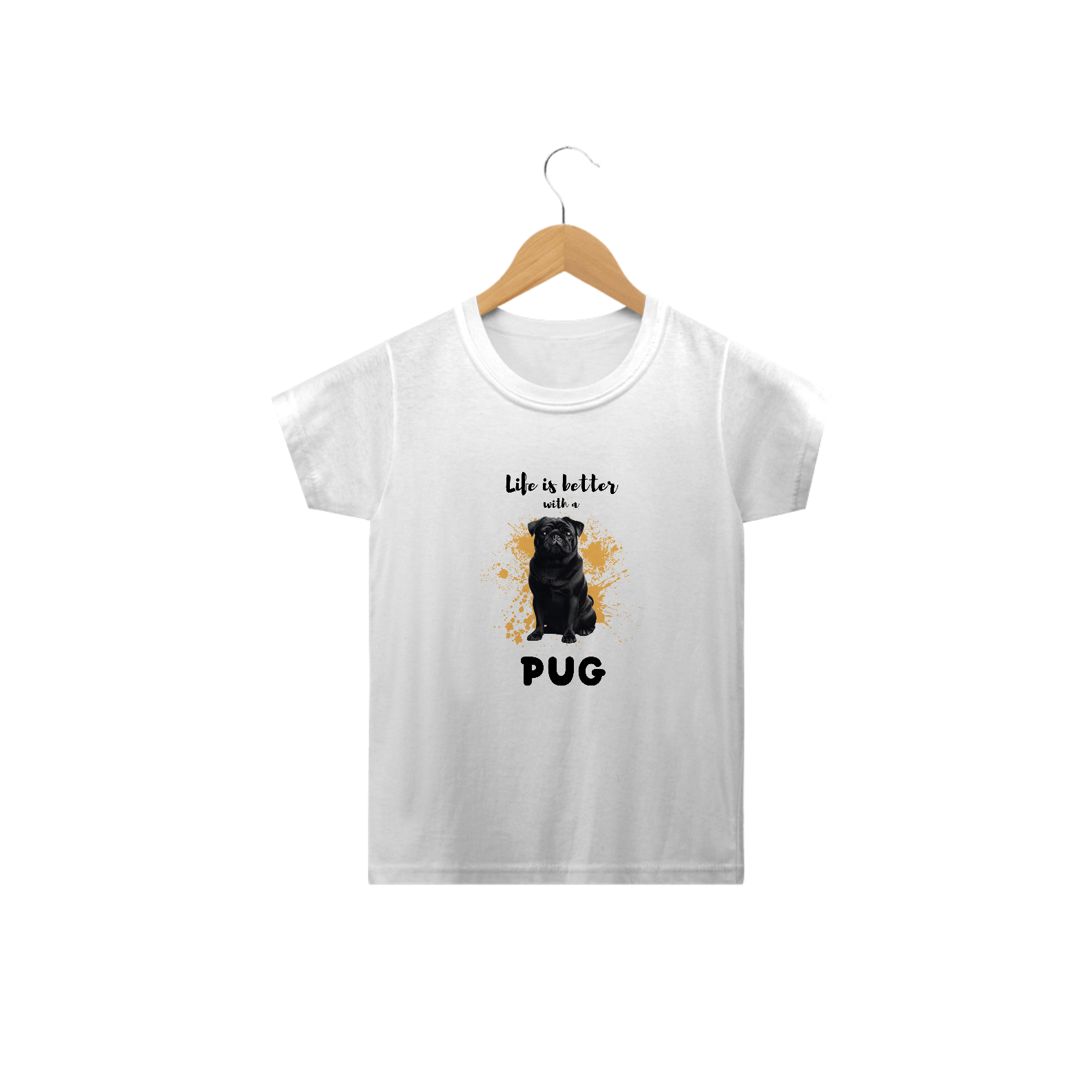 T-Shirt Infantil Pug 02
