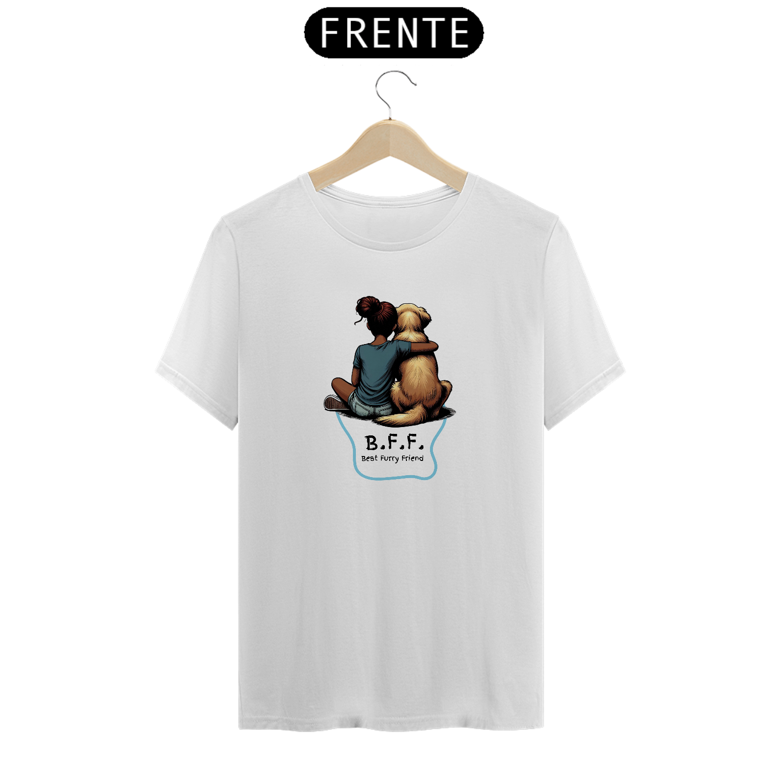 T-Shirt BFF -  Golden Retriever 01