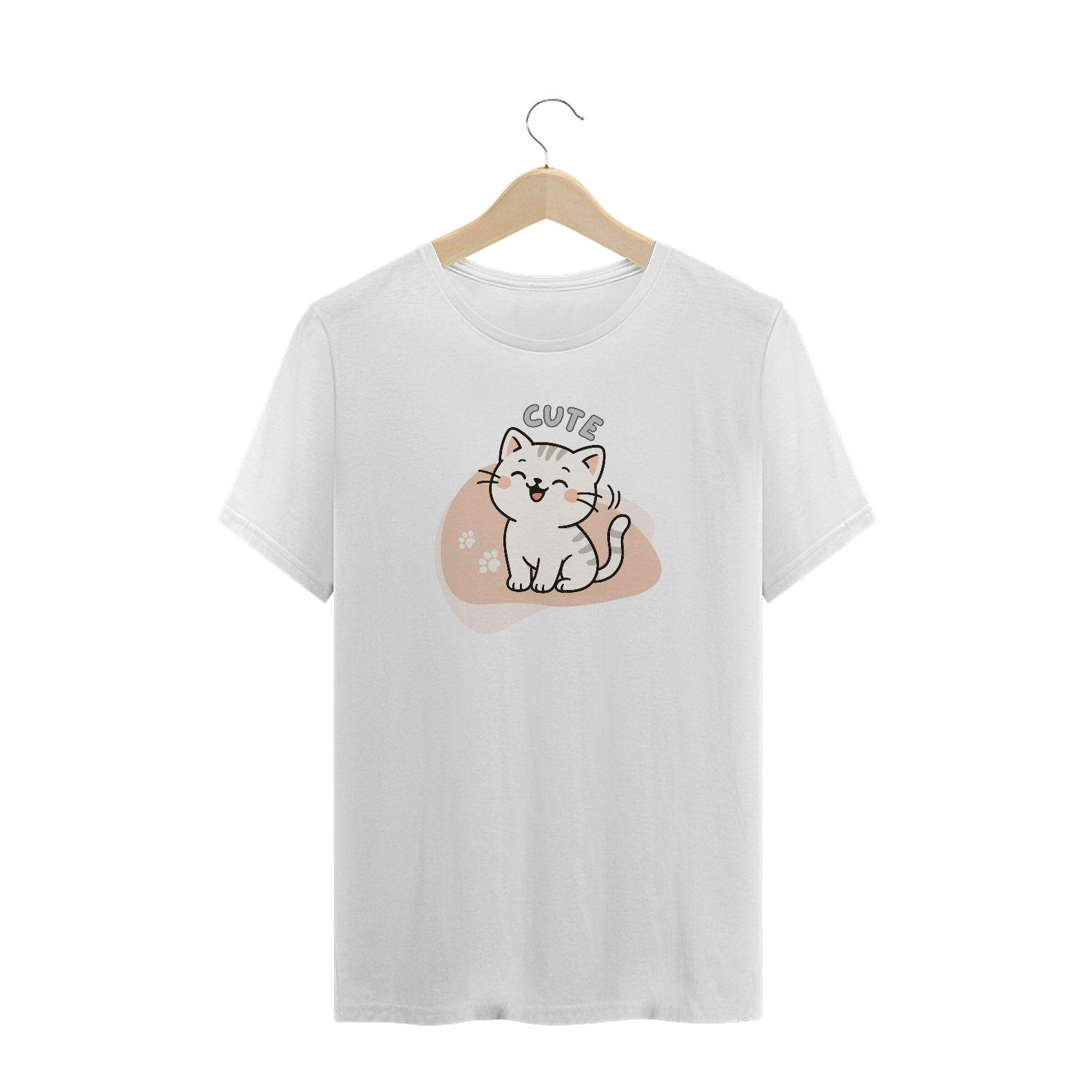 T-Shirt Plus Size Cute Cat