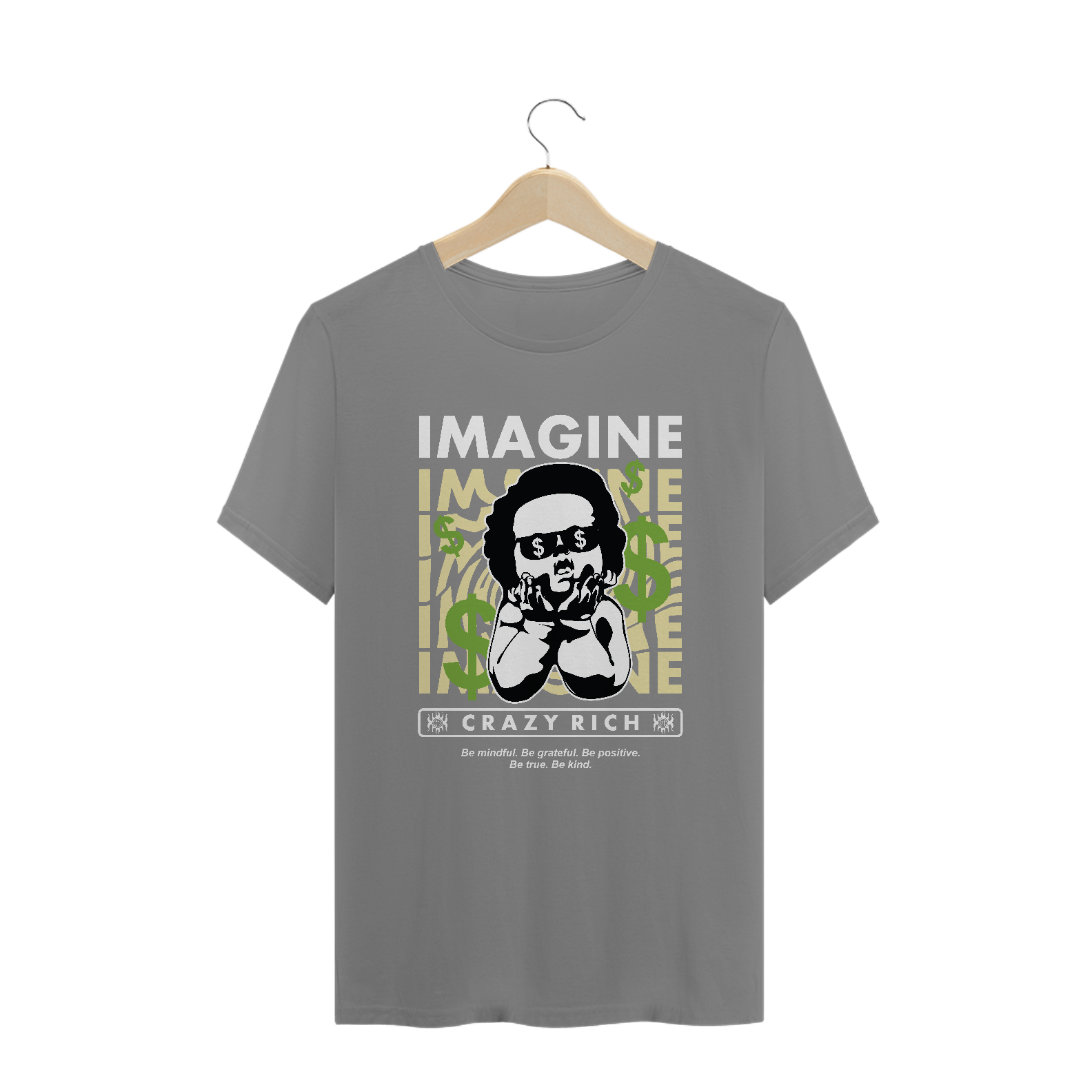 T-Shirt Plus Size Imagine Crazy Rich