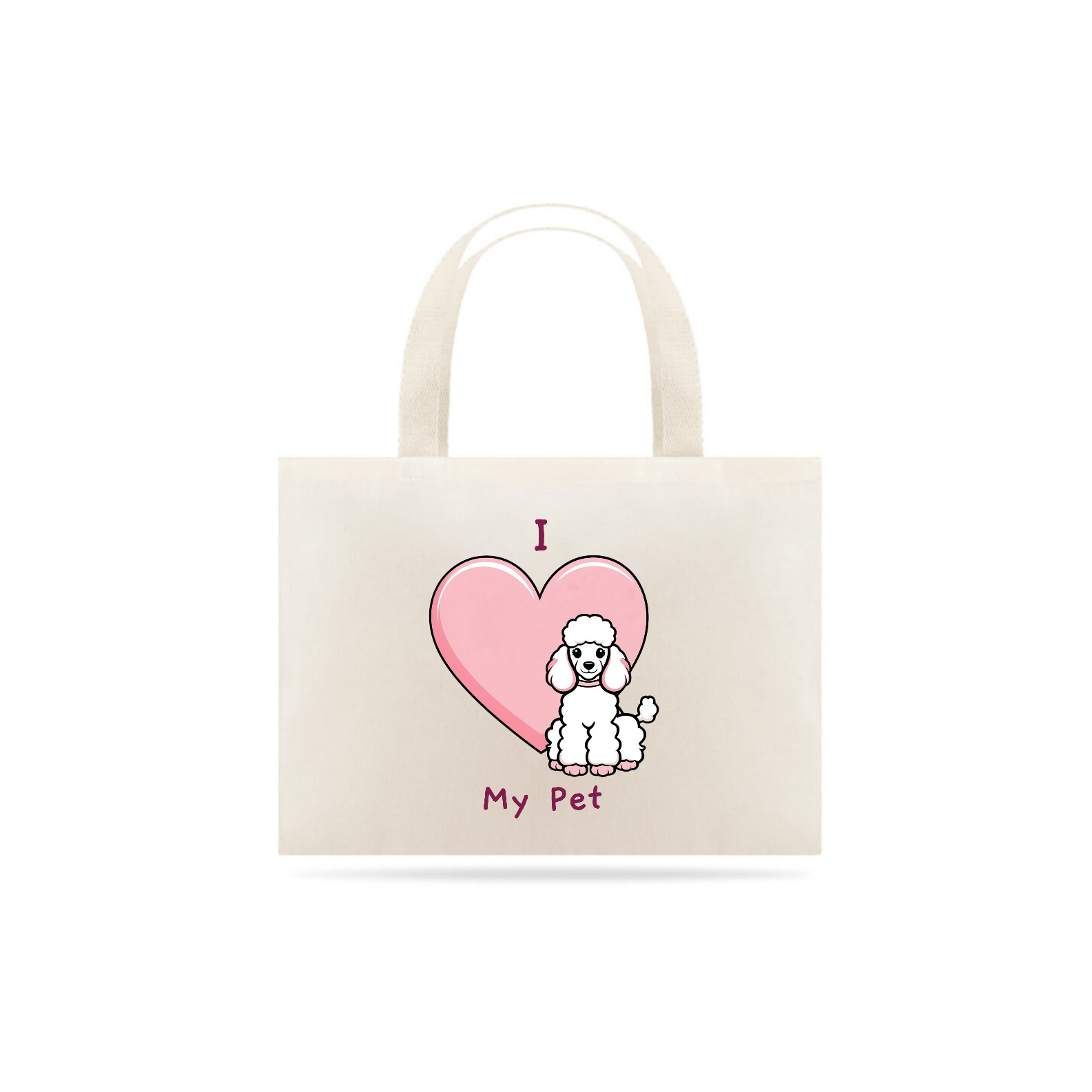 Ecobag I Love My Pet (Poodle)