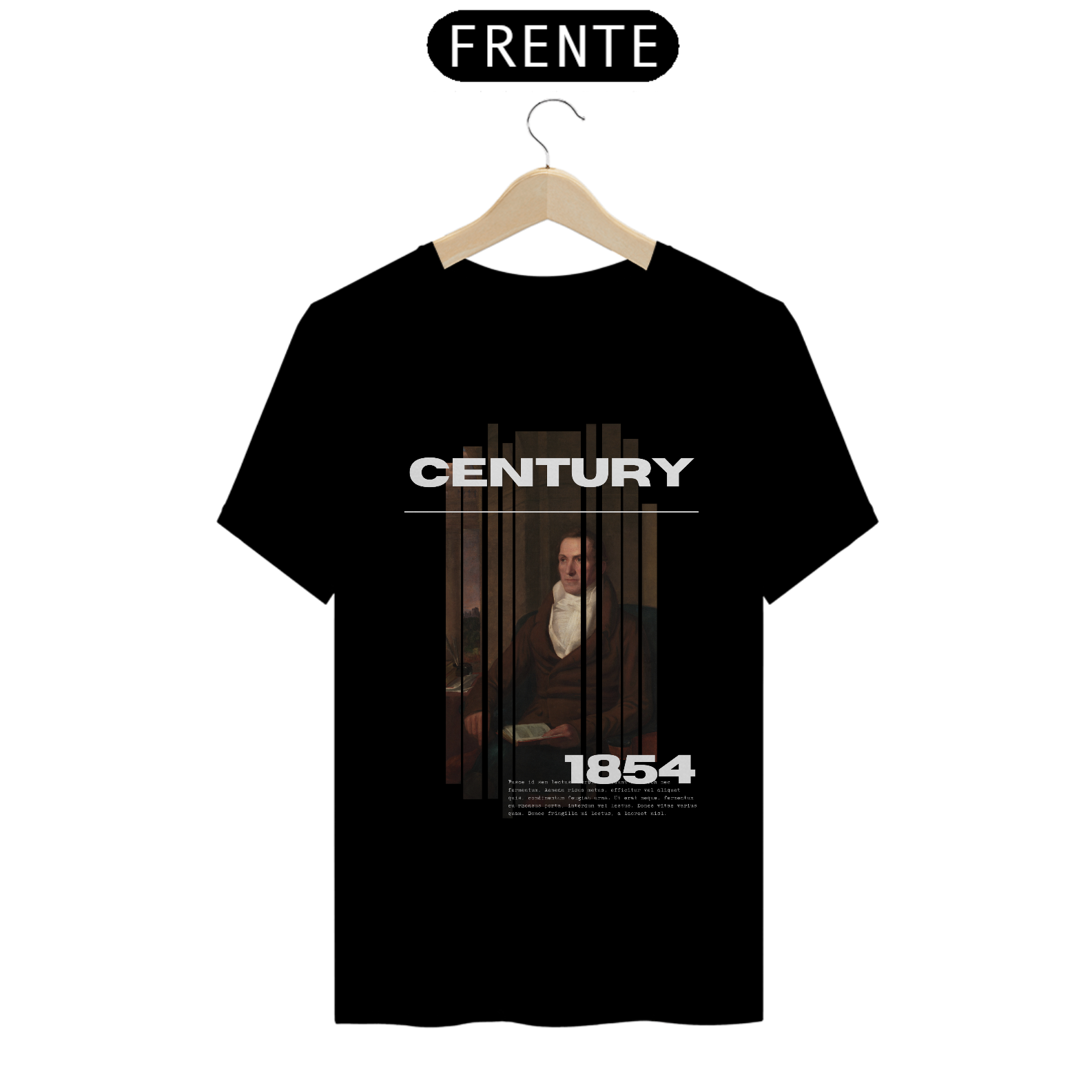 T-Shirt Black Art Hoe Style Unissex Century
