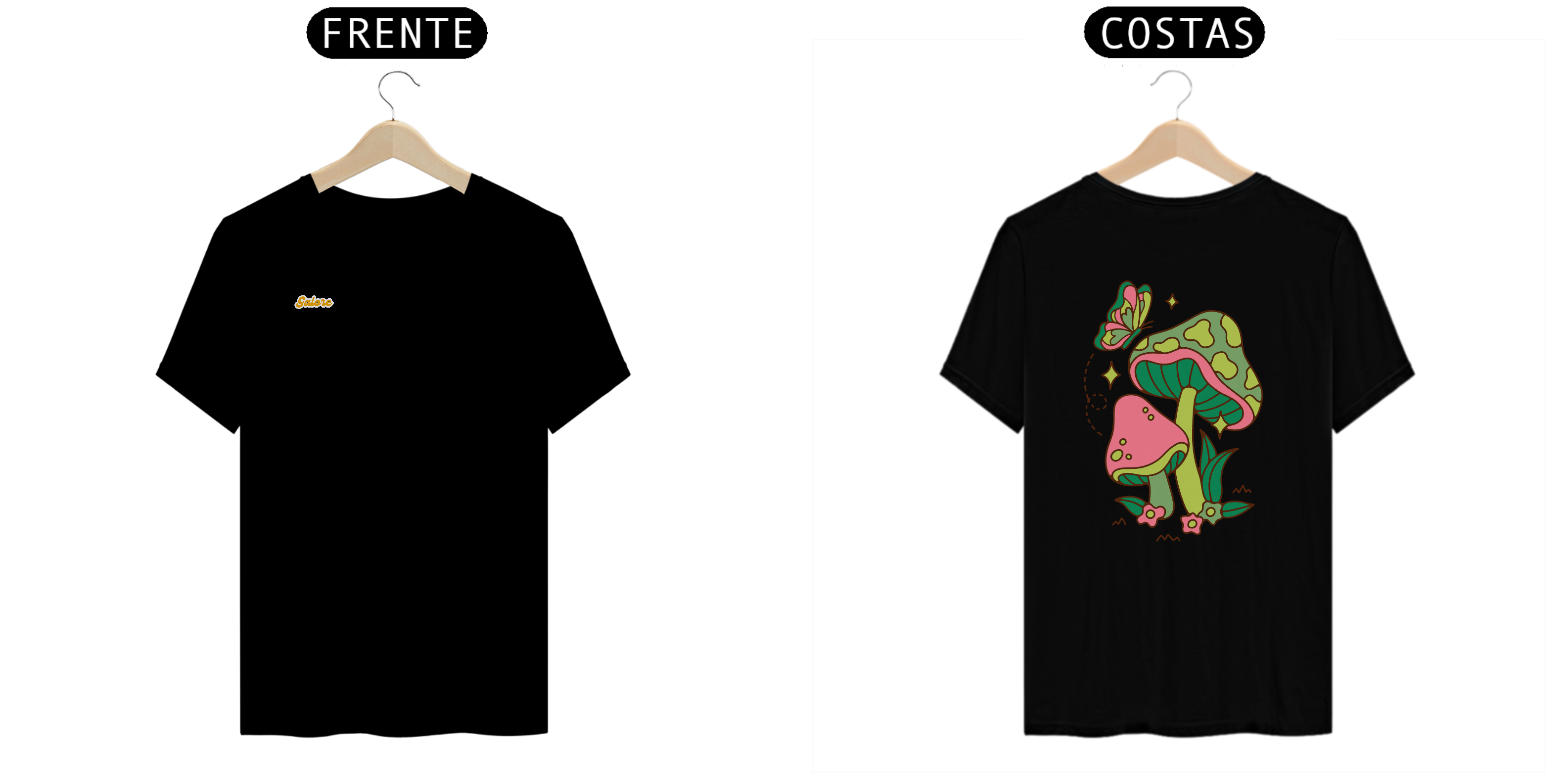 T-Shirt Varied Colors Vibes Style Unissex Galore & Mushrooms