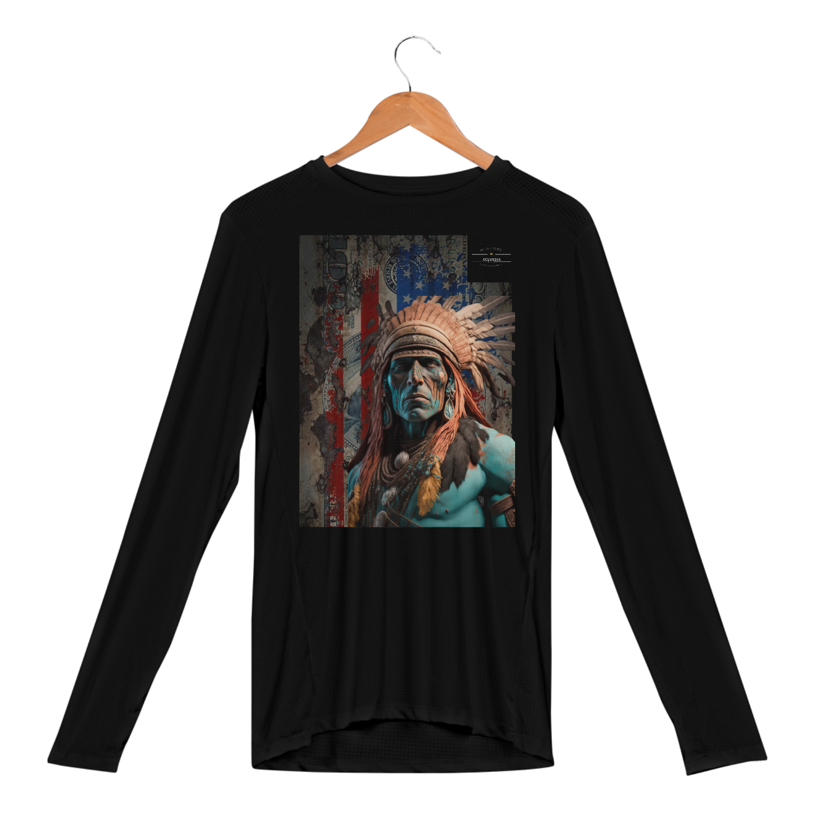 Camisa manga longa Indio Americano