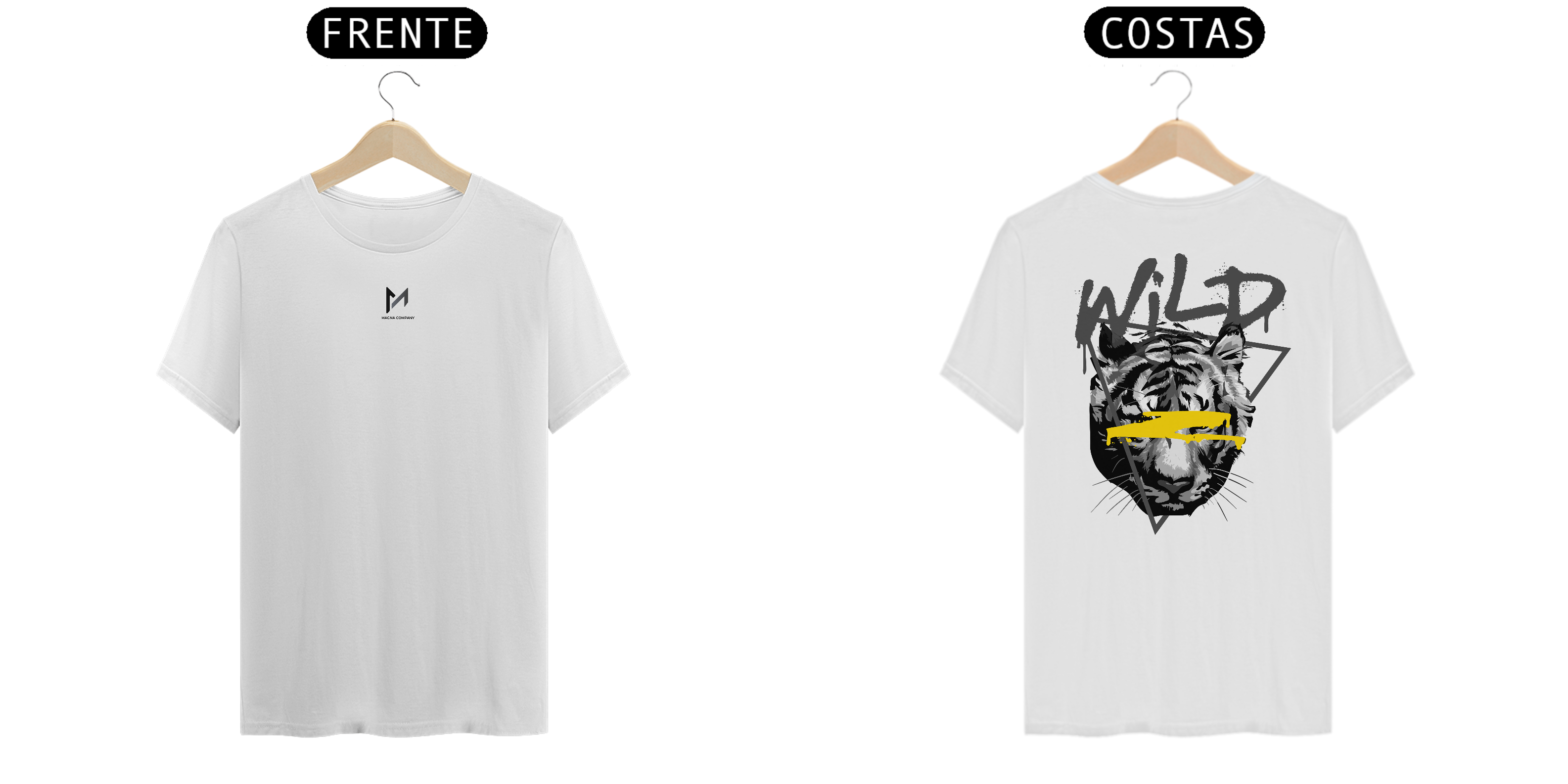 Camiseta Tiger Magna Prime - Branca Masculina