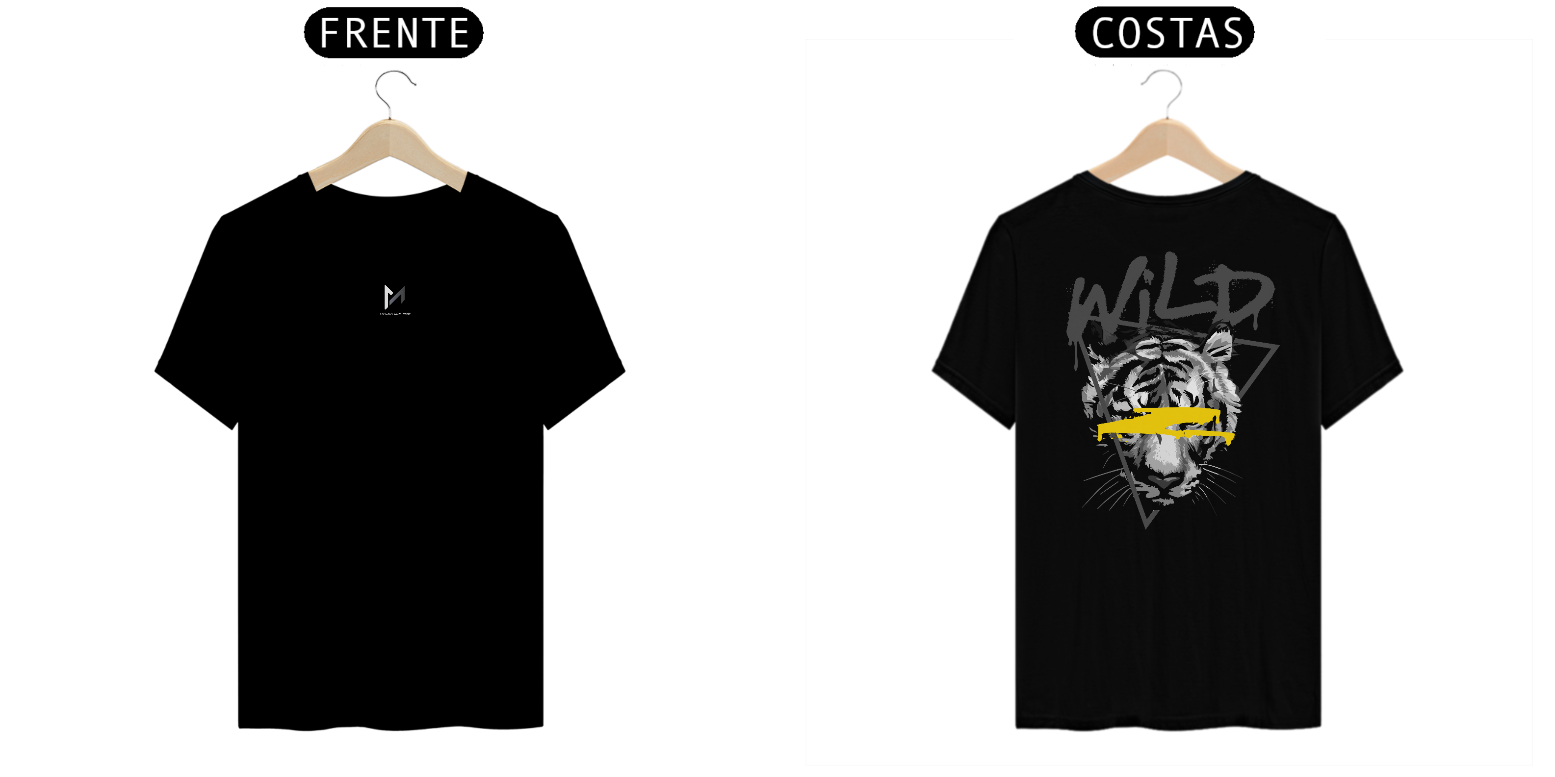 Camiseta Tiger Magna Prime - Preta Masculina