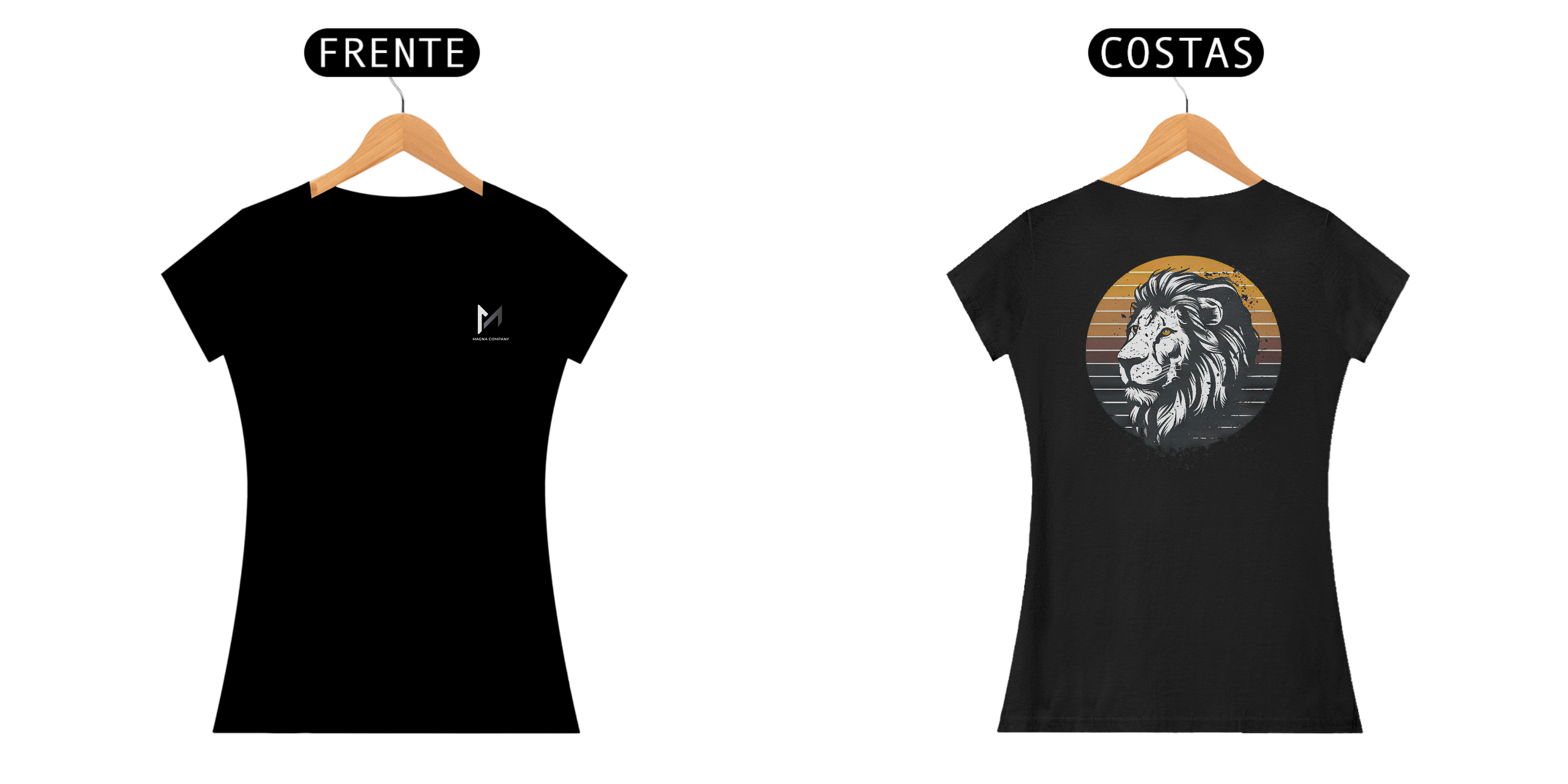 Babylook Lion Magna Prime - Preta Feminina