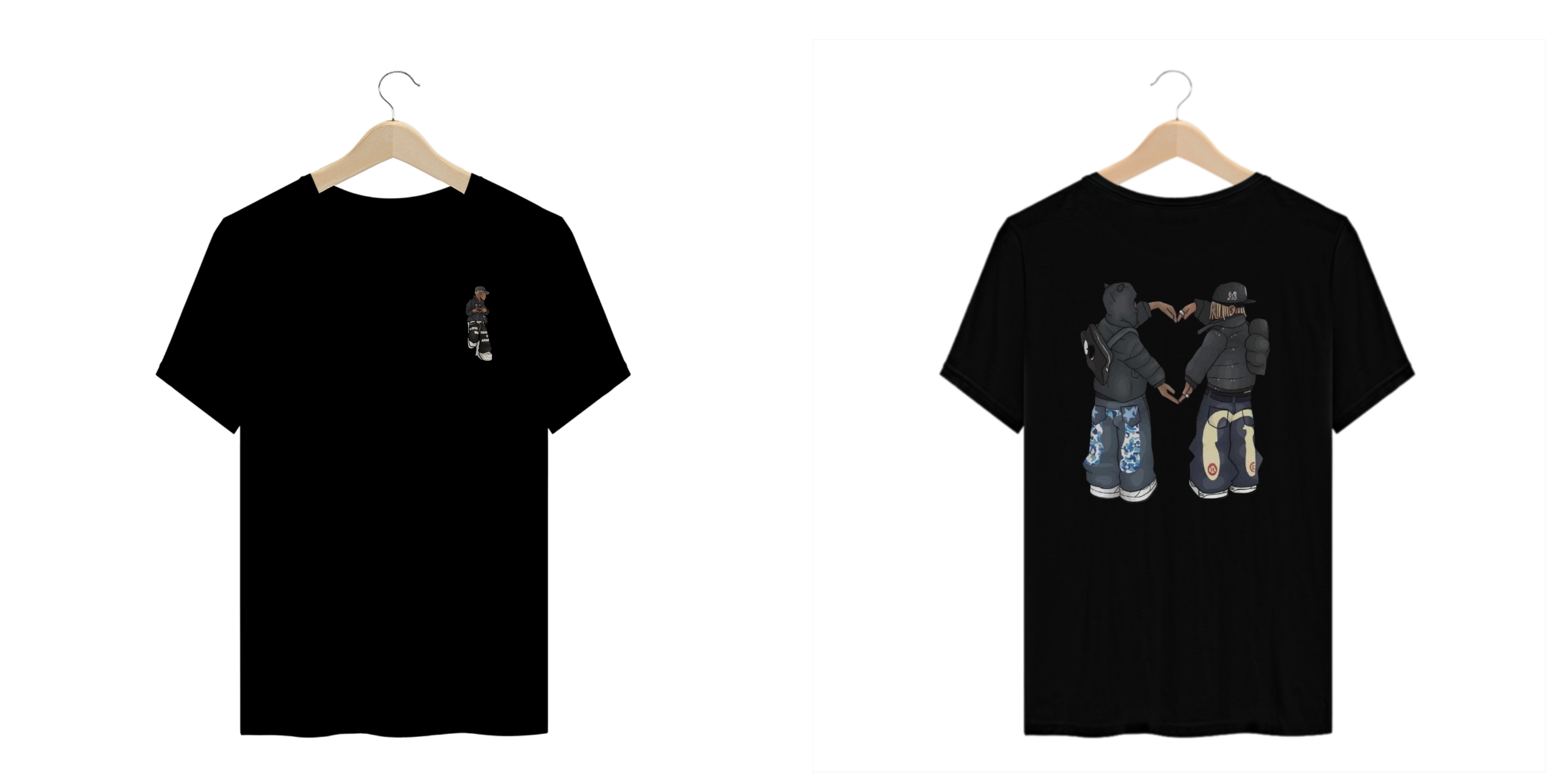 Camiseta Plus Size com desenho estilo skatista